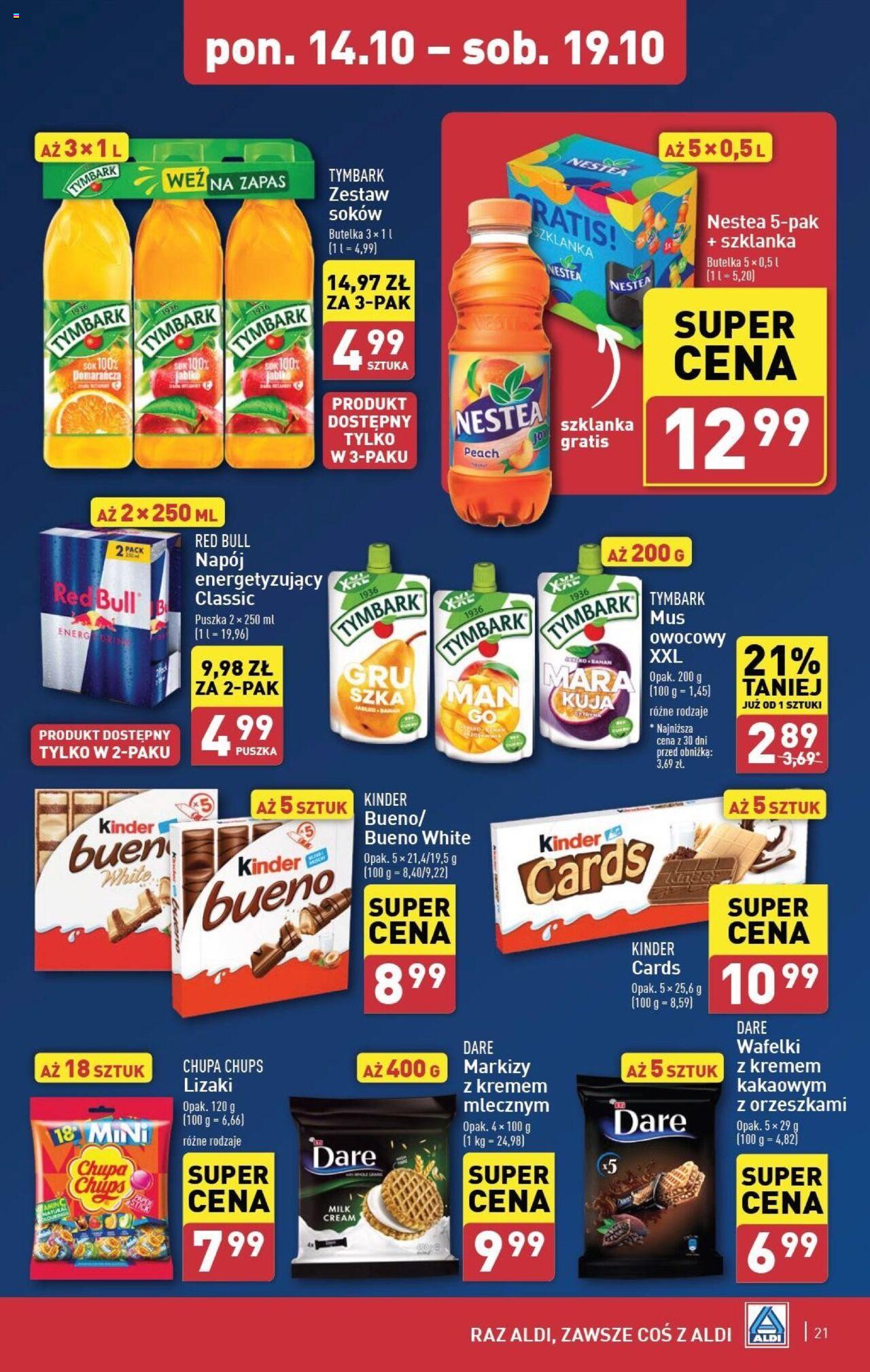 Aldi  Gazetka ważna od 14.10.2024 do 19.10.2024 strona 21