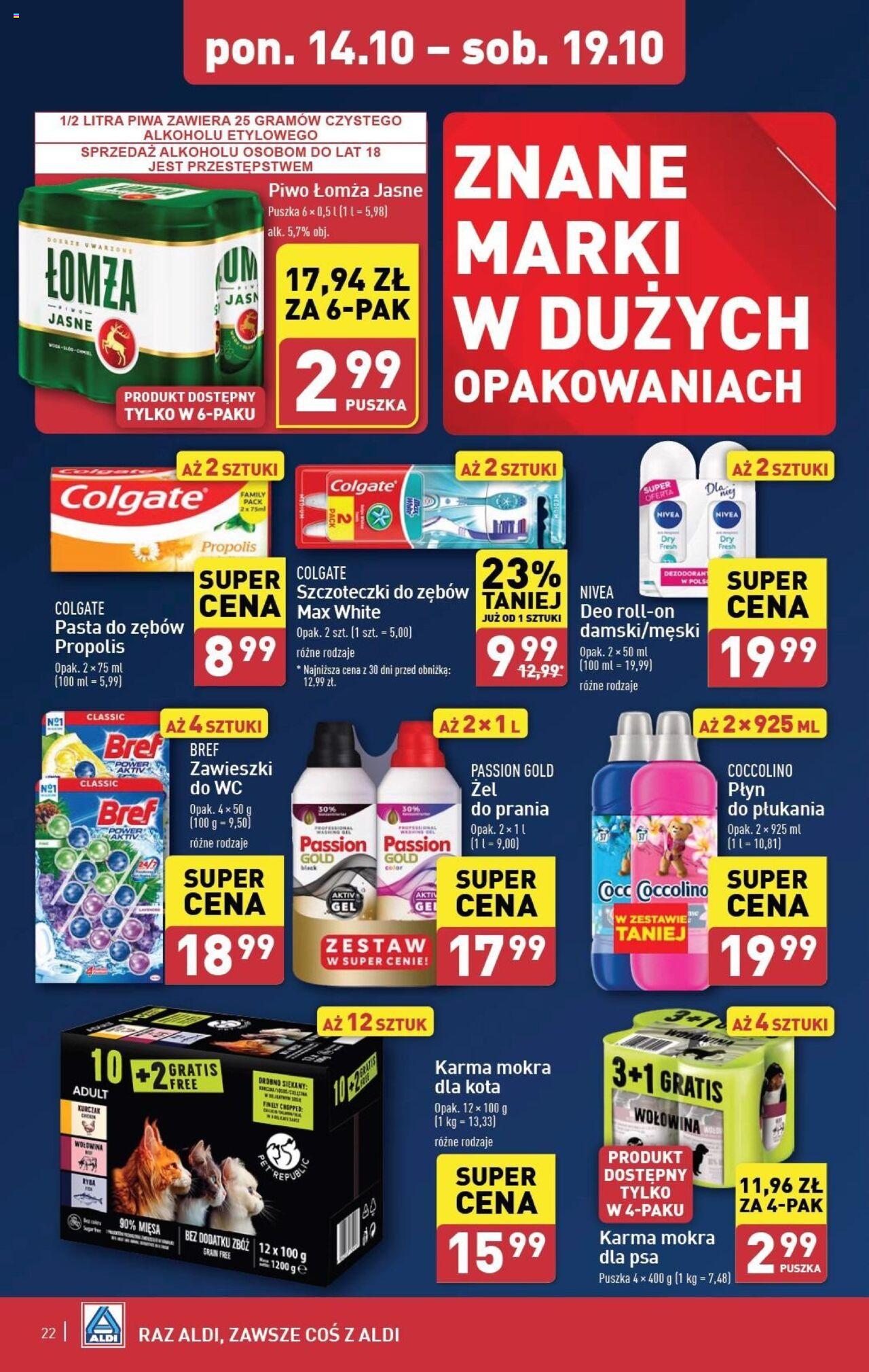 Aldi  Gazetka ważna od 14.10.2024 do 19.10.2024 strona 22