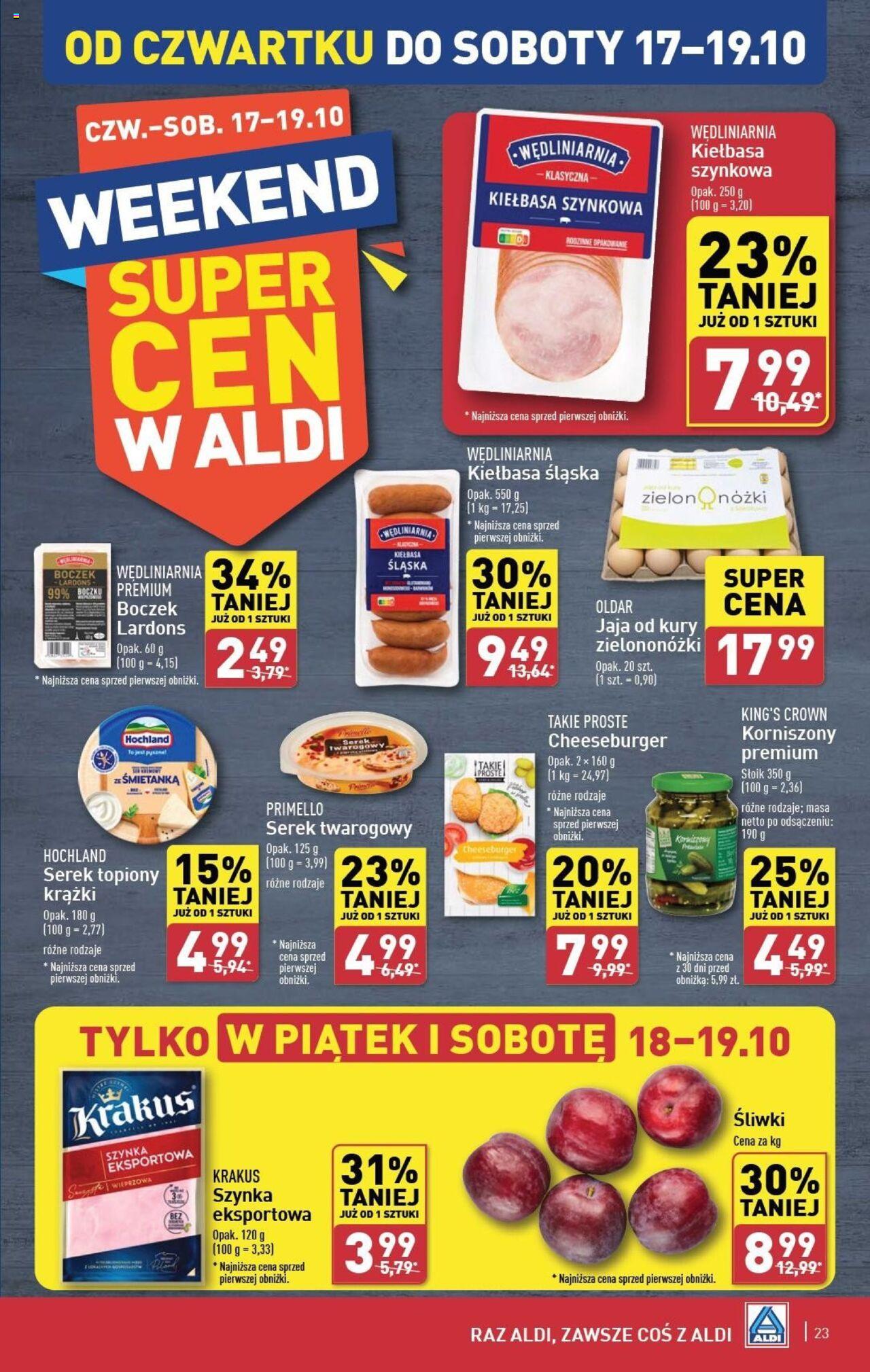 Aldi  Gazetka ważna od 14.10.2024 do 19.10.2024 strona 23