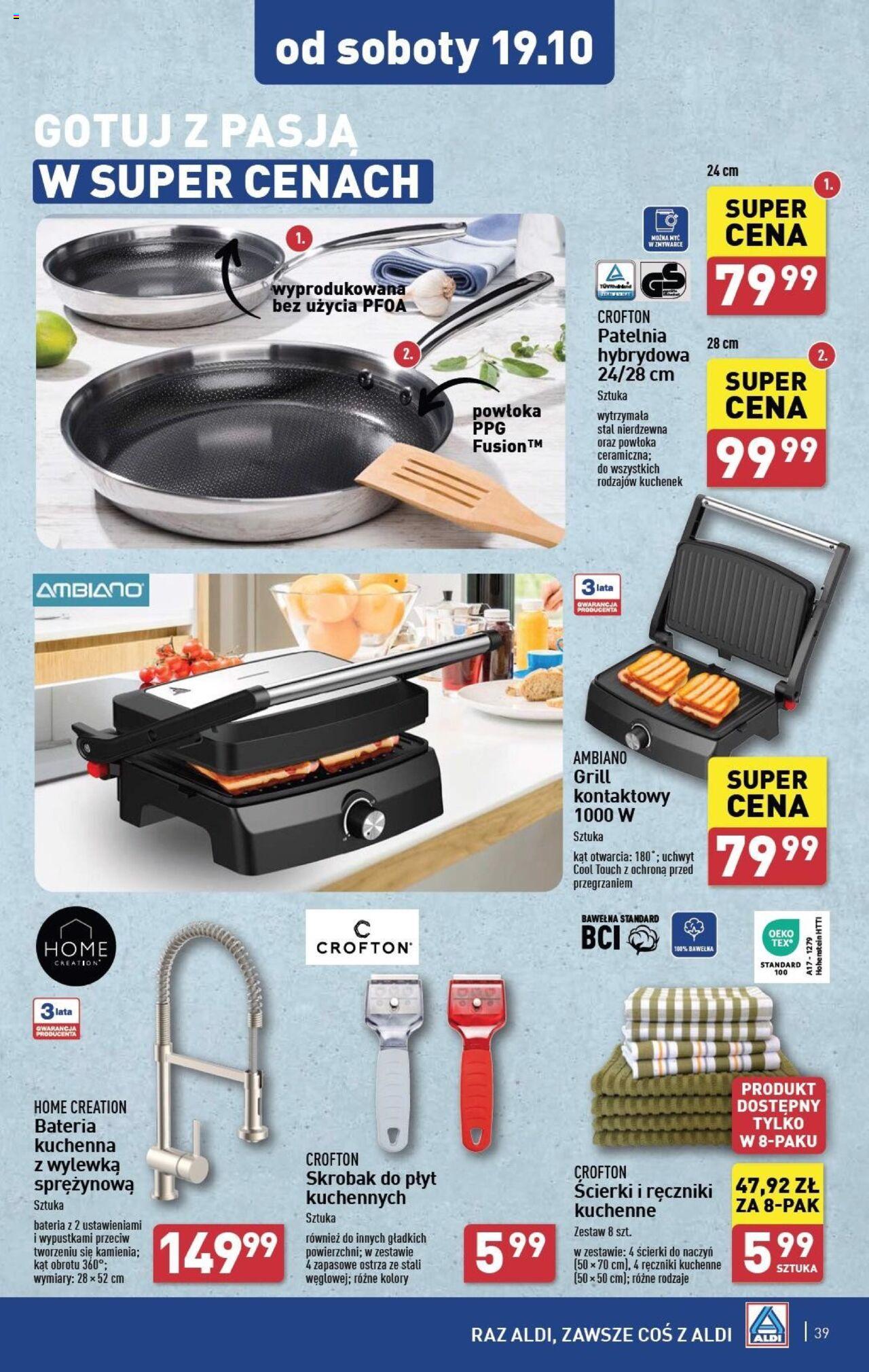 Aldi  Gazetka ważna od 14.10.2024 do 19.10.2024 strona 39
