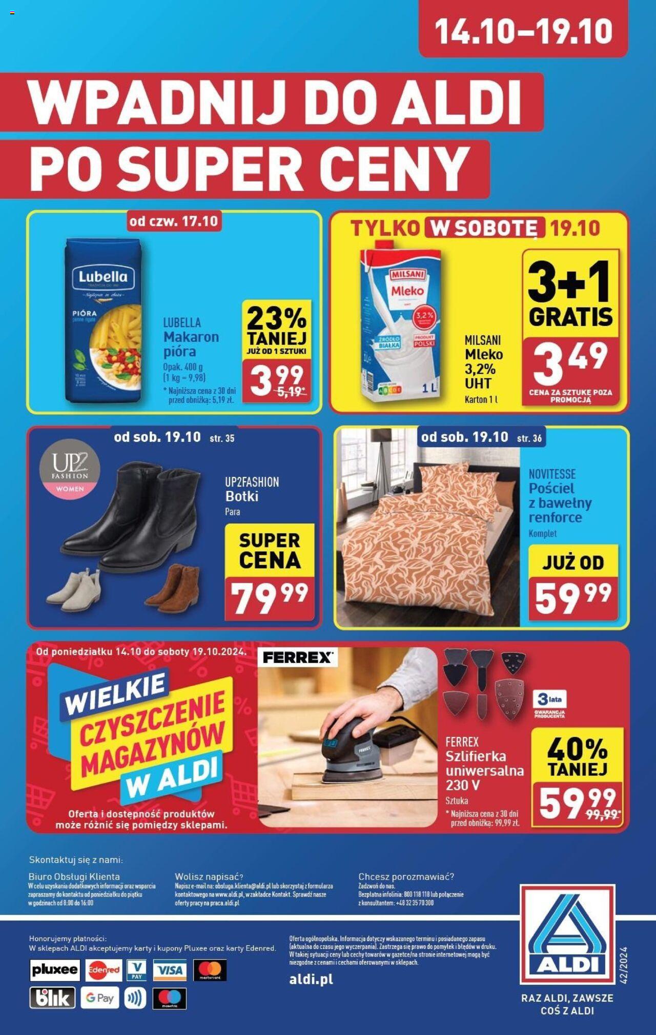 Aldi  Gazetka ważna od 14.10.2024 do 19.10.2024 strona 40