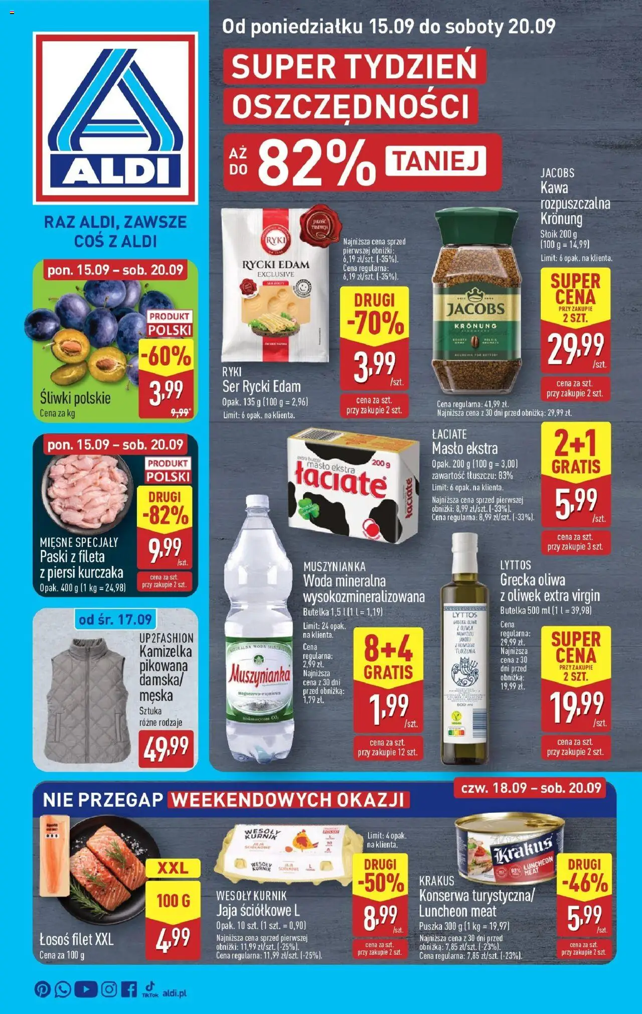 Aldi  Gazetka ważna od 15.09.2025 do soboty 20.09.2025 strona 1