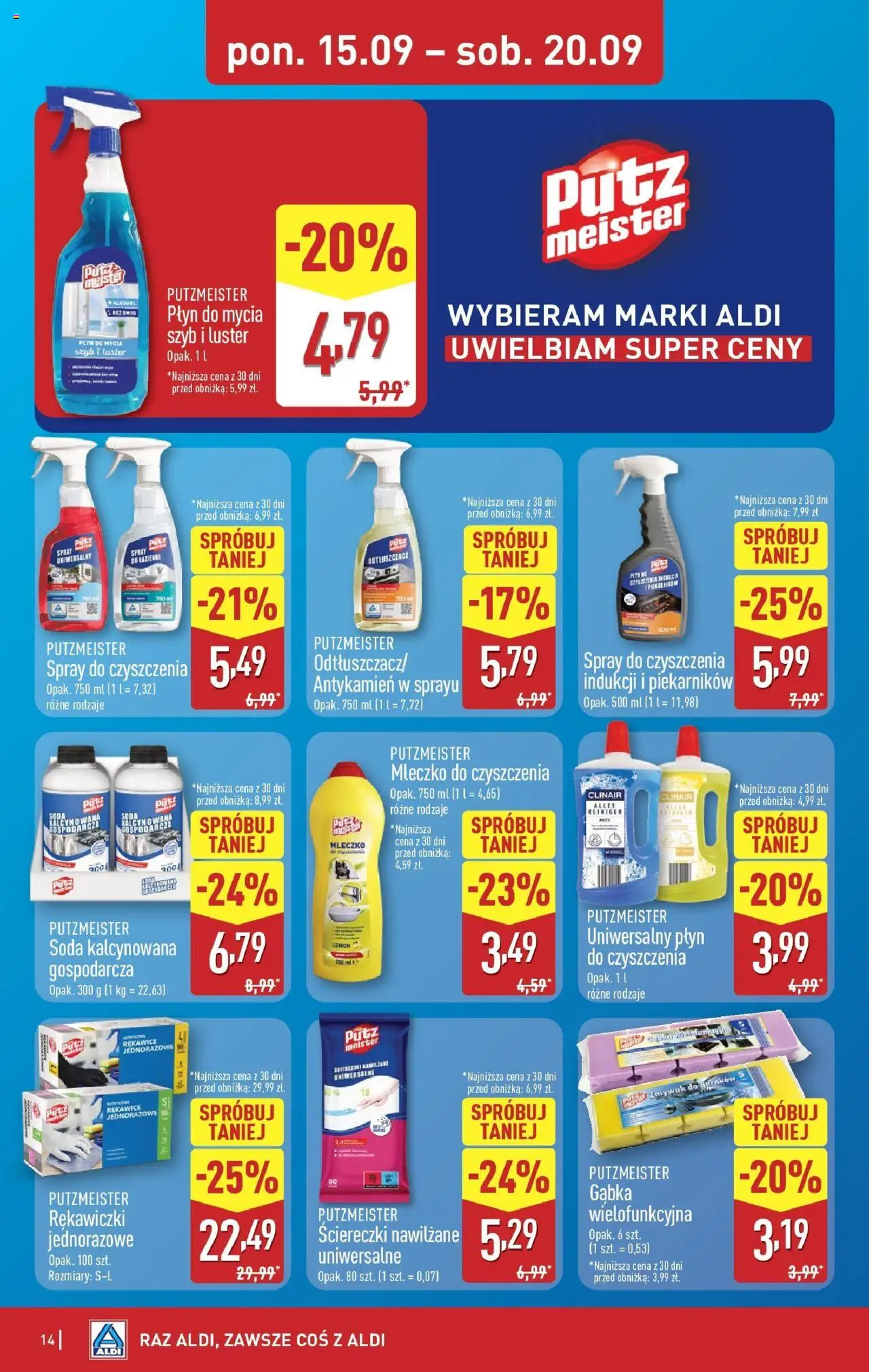 Aldi  Gazetka ważna od 15.09.2025 do soboty 20.09.2025 strona 14