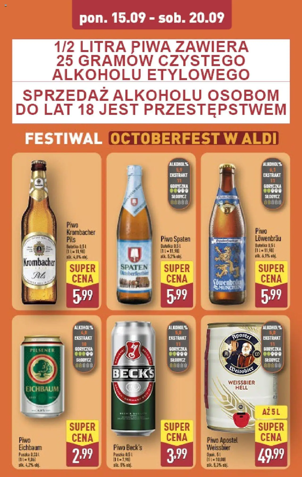 Aldi  Gazetka ważna od 15.09.2025 do soboty 20.09.2025 strona 16