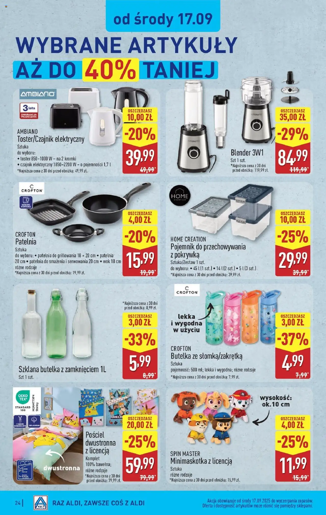 Aldi  Gazetka ważna od 15.09.2025 do soboty 20.09.2025 strona 24