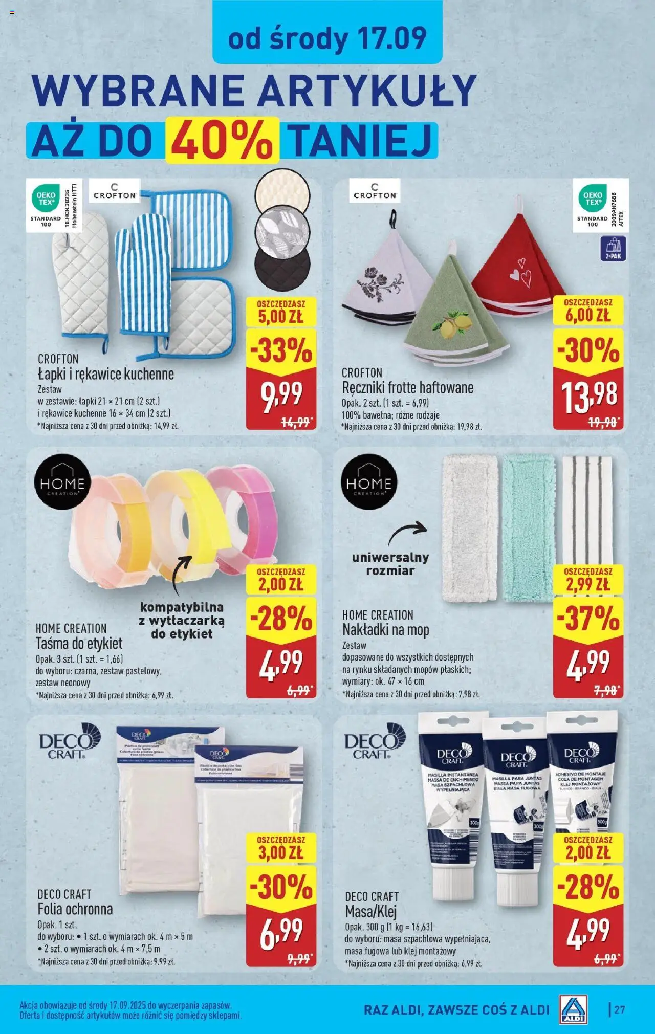 Aldi  Gazetka ważna od 15.09.2025 do soboty 20.09.2025 strona 27