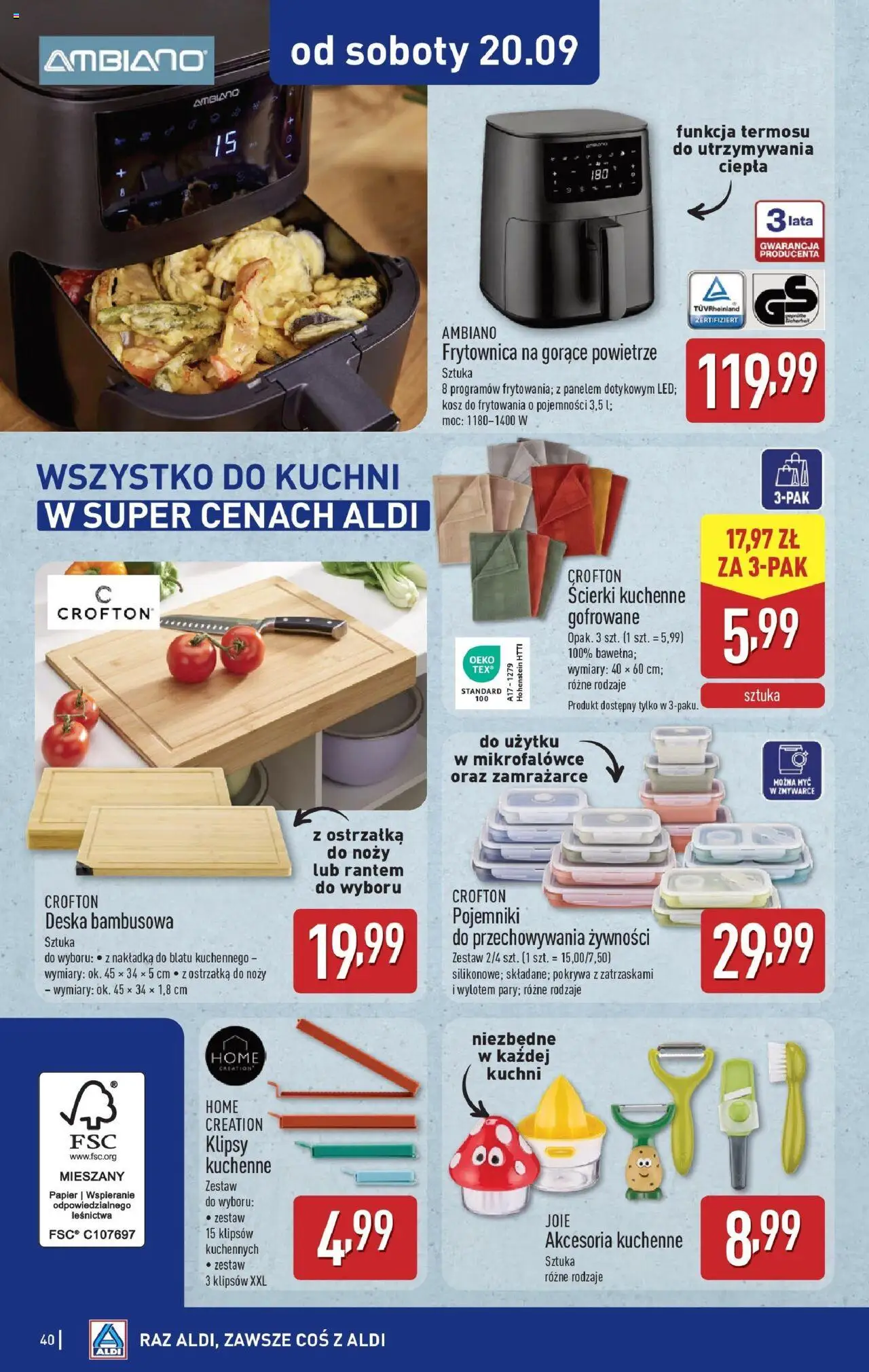 Aldi  Gazetka ważna od 15.09.2025 do soboty 20.09.2025 strona 40