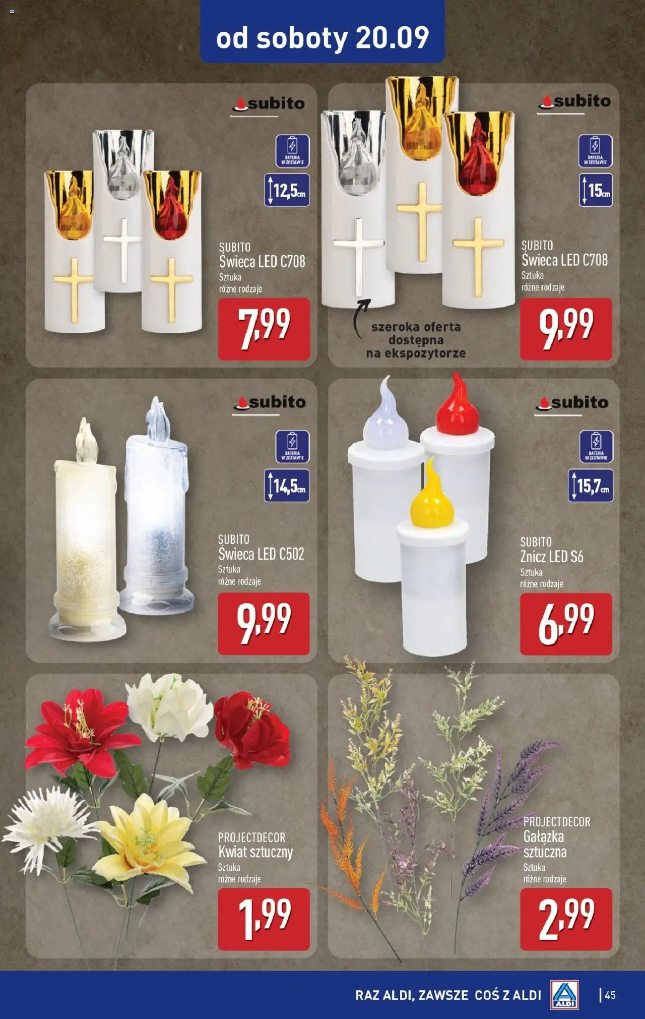Aldi  Gazetka ważna od 15.09.2025 do soboty 20.09.2025 strona 45