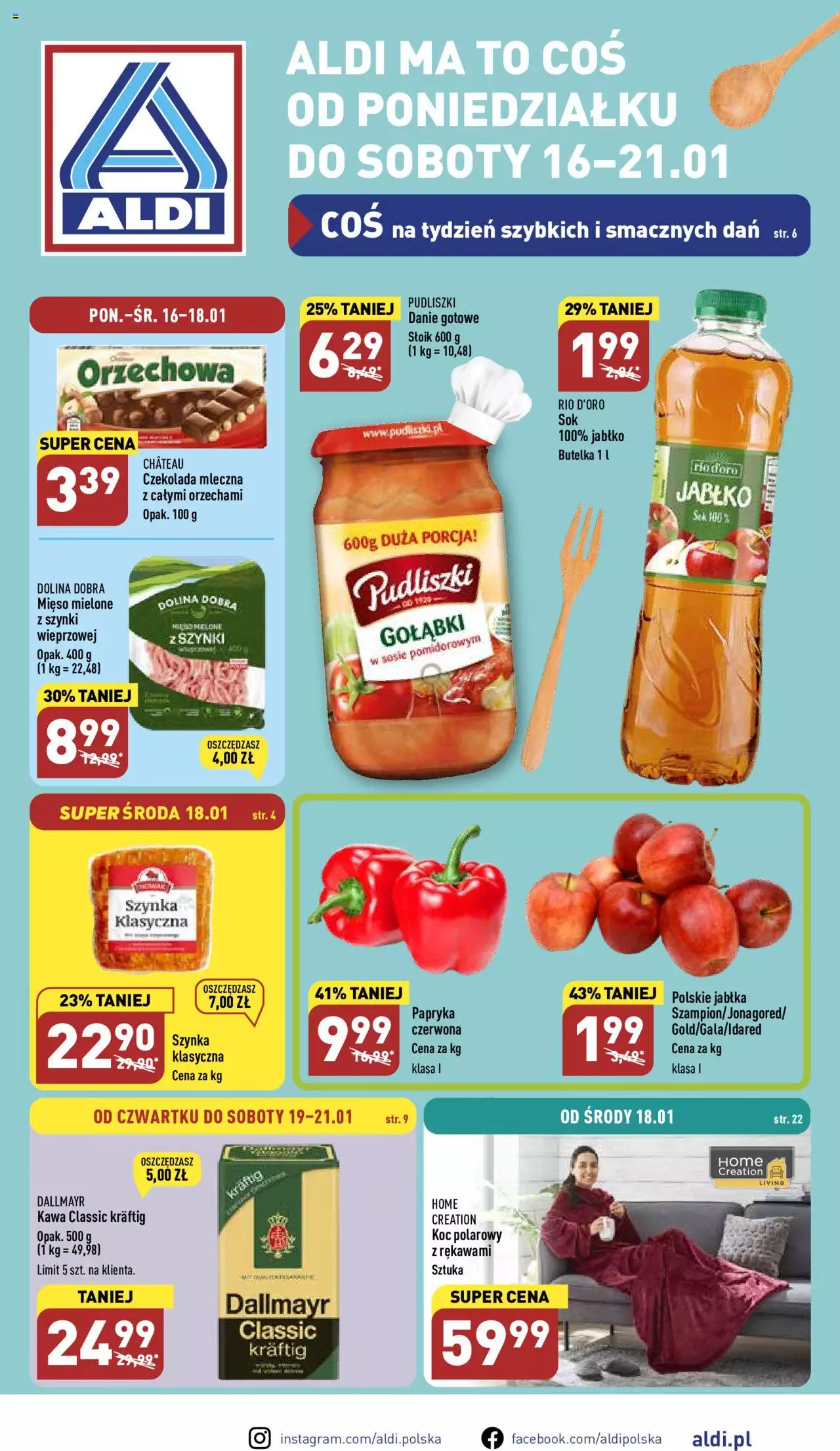 Aldi gazetka ważna od  16.01.2023 do 21.01.2023 strona 1