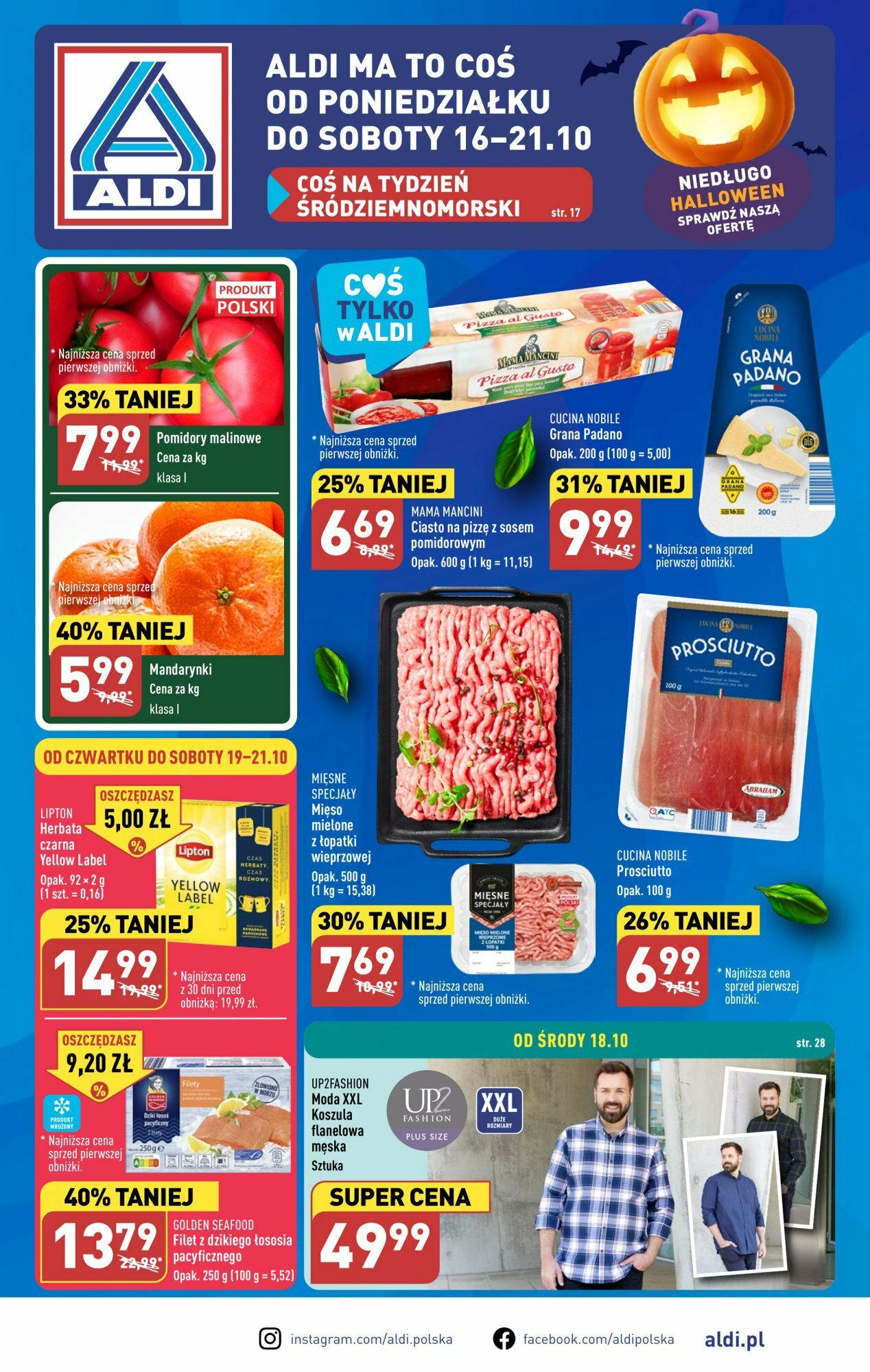 Aldi Gazetka ważna od 16.10.2023 do 21.10.2023 strona 1