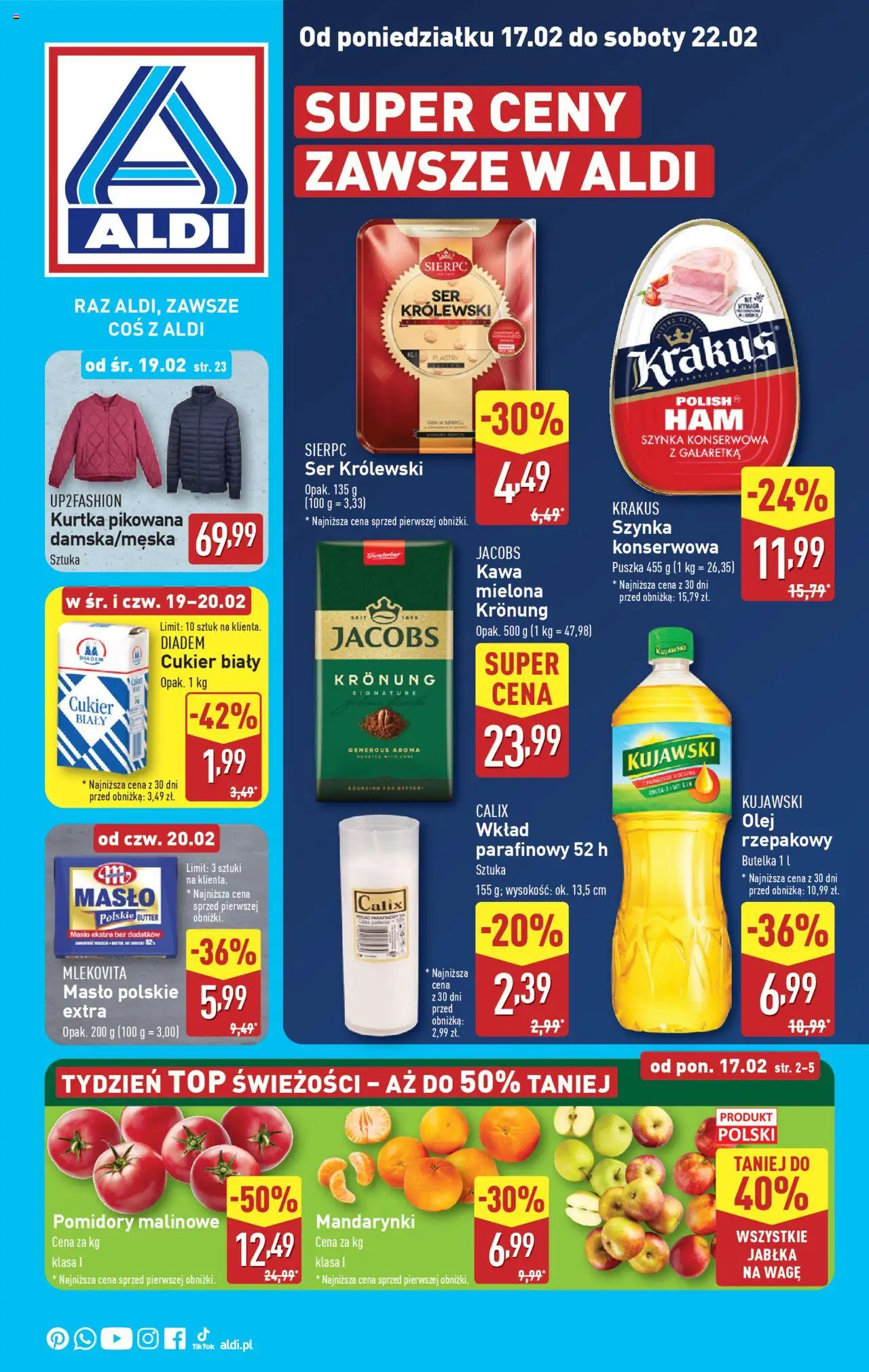 Aldi  Gazetka ważna od 17.02.2025 do 22.02.2025 strona 1
