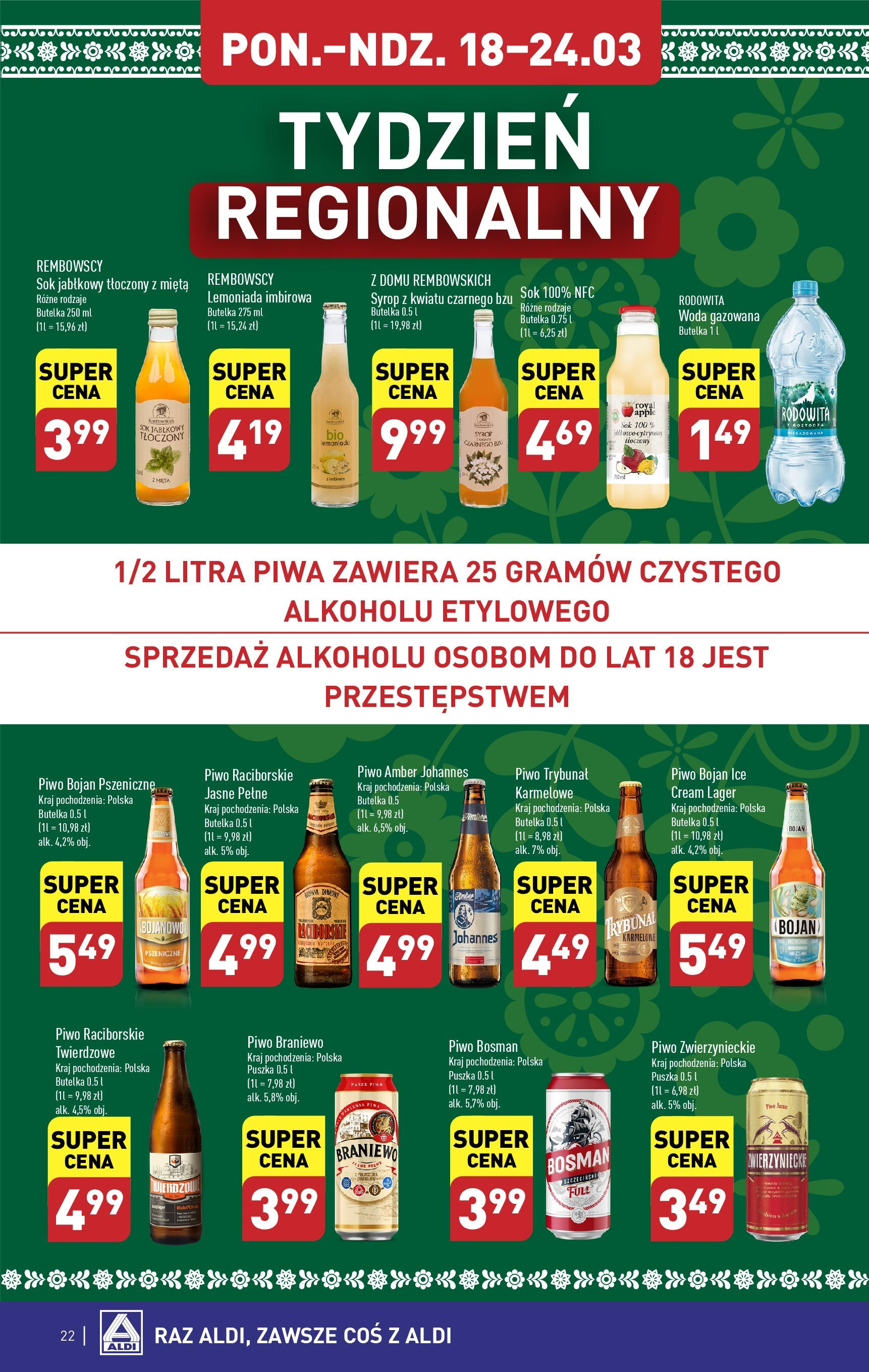 Aldi Gazetka ważna od 18.03.2024 do 24.03.2024 strona 22