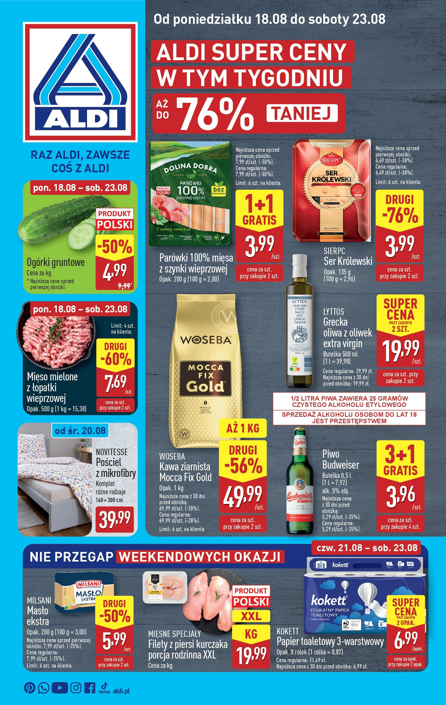 Aldi Gazetka ważna od  18.08.2025 do 22.08.2025 strona 1