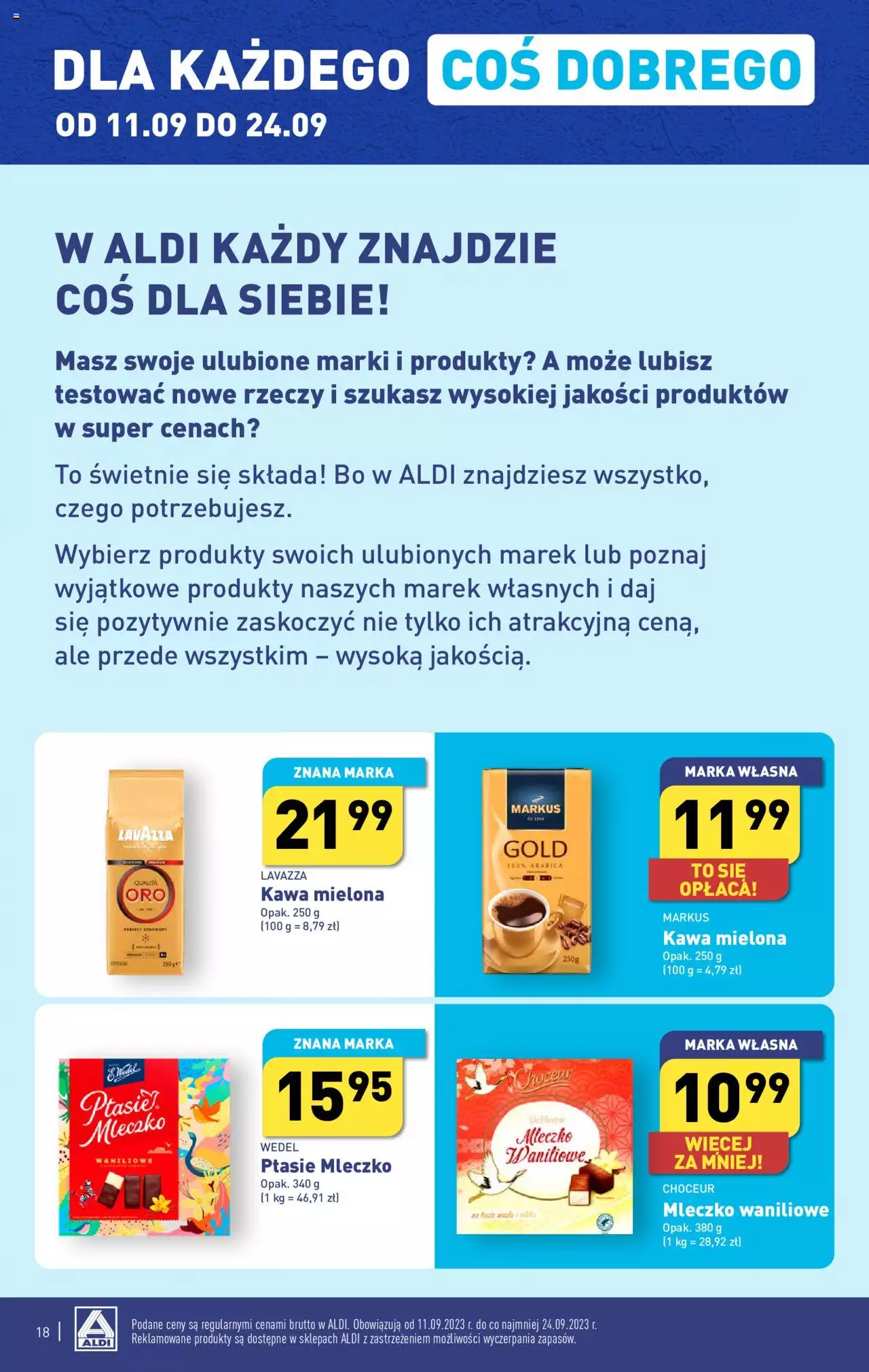 Aldi Gazetka ważna od 18.09.2023 do 23.09.2023 strona 18