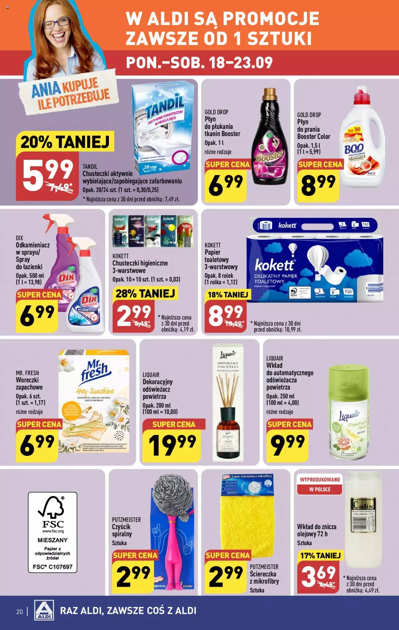 Aldi Gazetka ważna od 18.09.2023 do 23.09.2023 strona 20