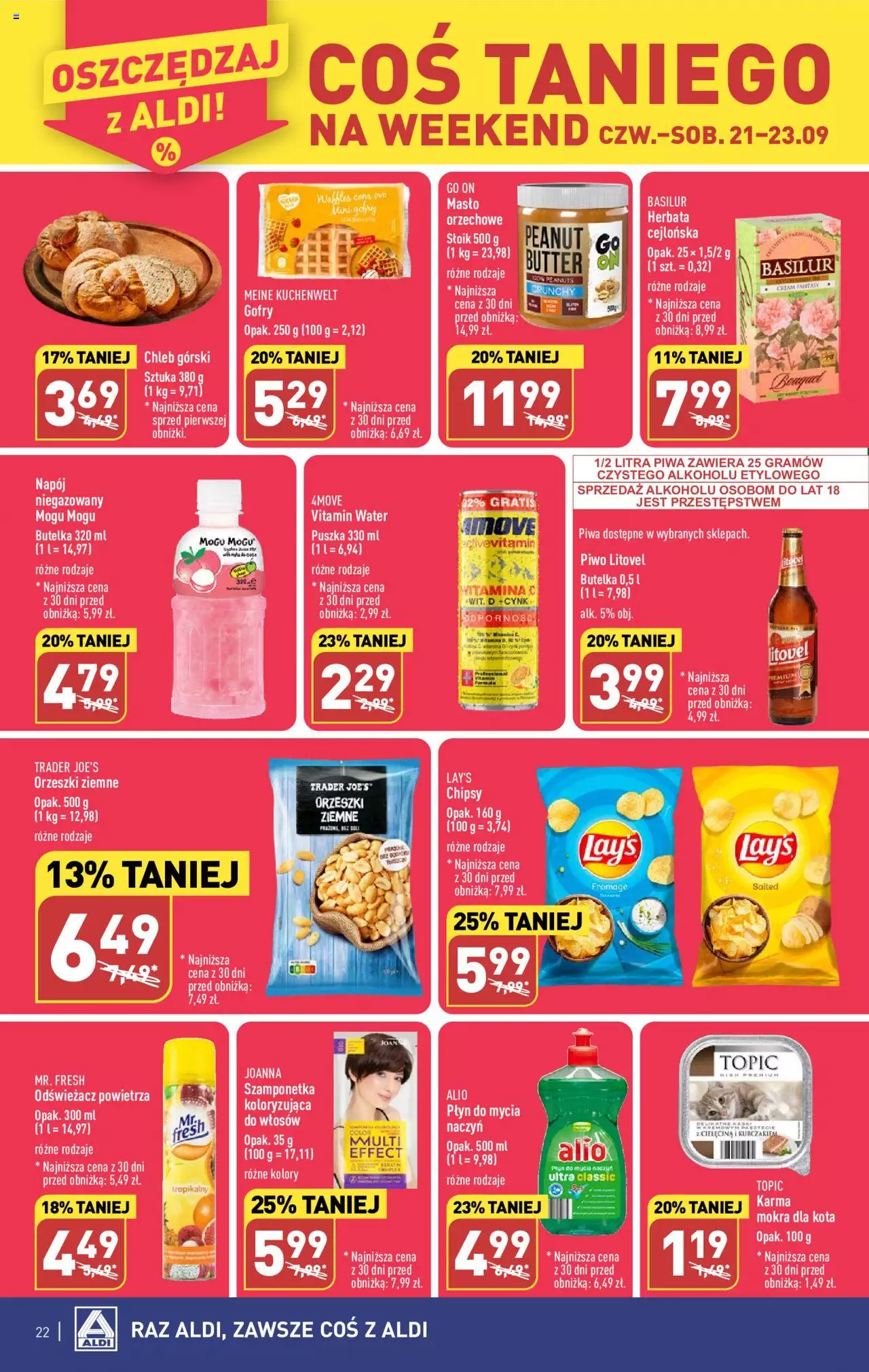 Aldi Gazetka ważna od 18.09.2023 do 23.09.2023 strona 22