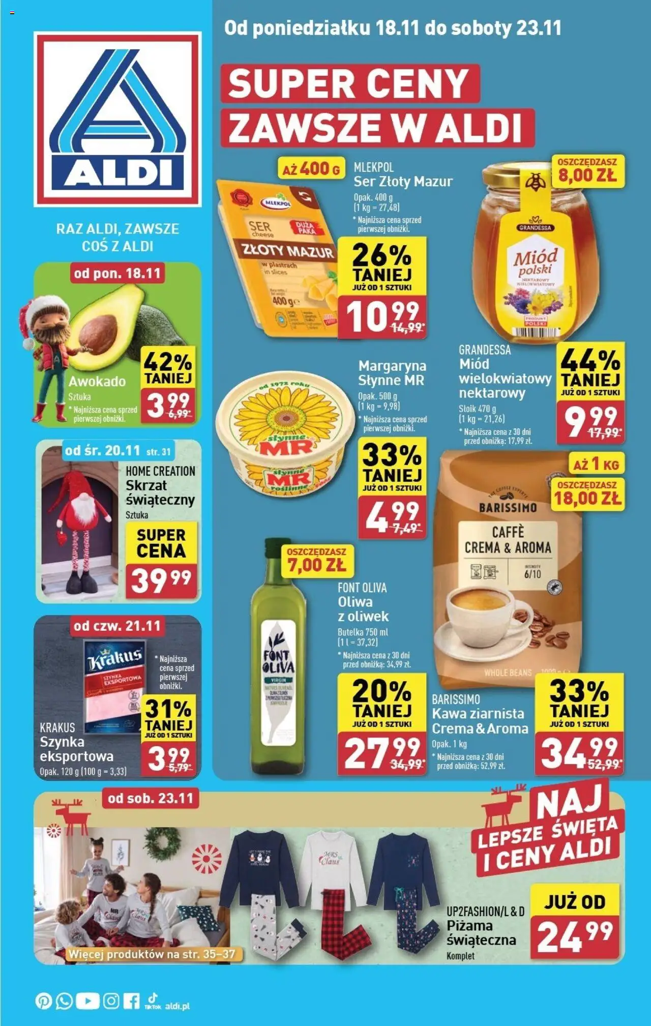 Aldi Gazetka ważna od  18.11.2024 do 23.11.2024 strona 1