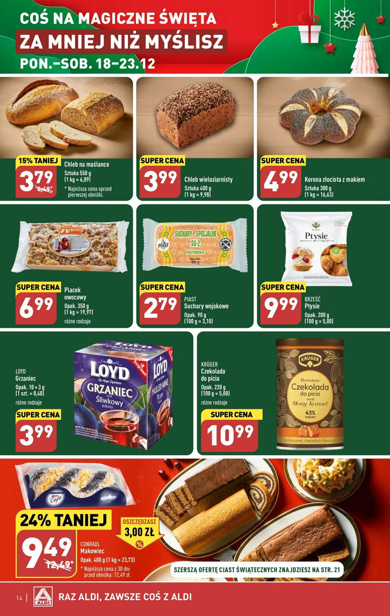 Aldi gazetka ważna od  18.12.2023 do 23.12.2023 strona 14