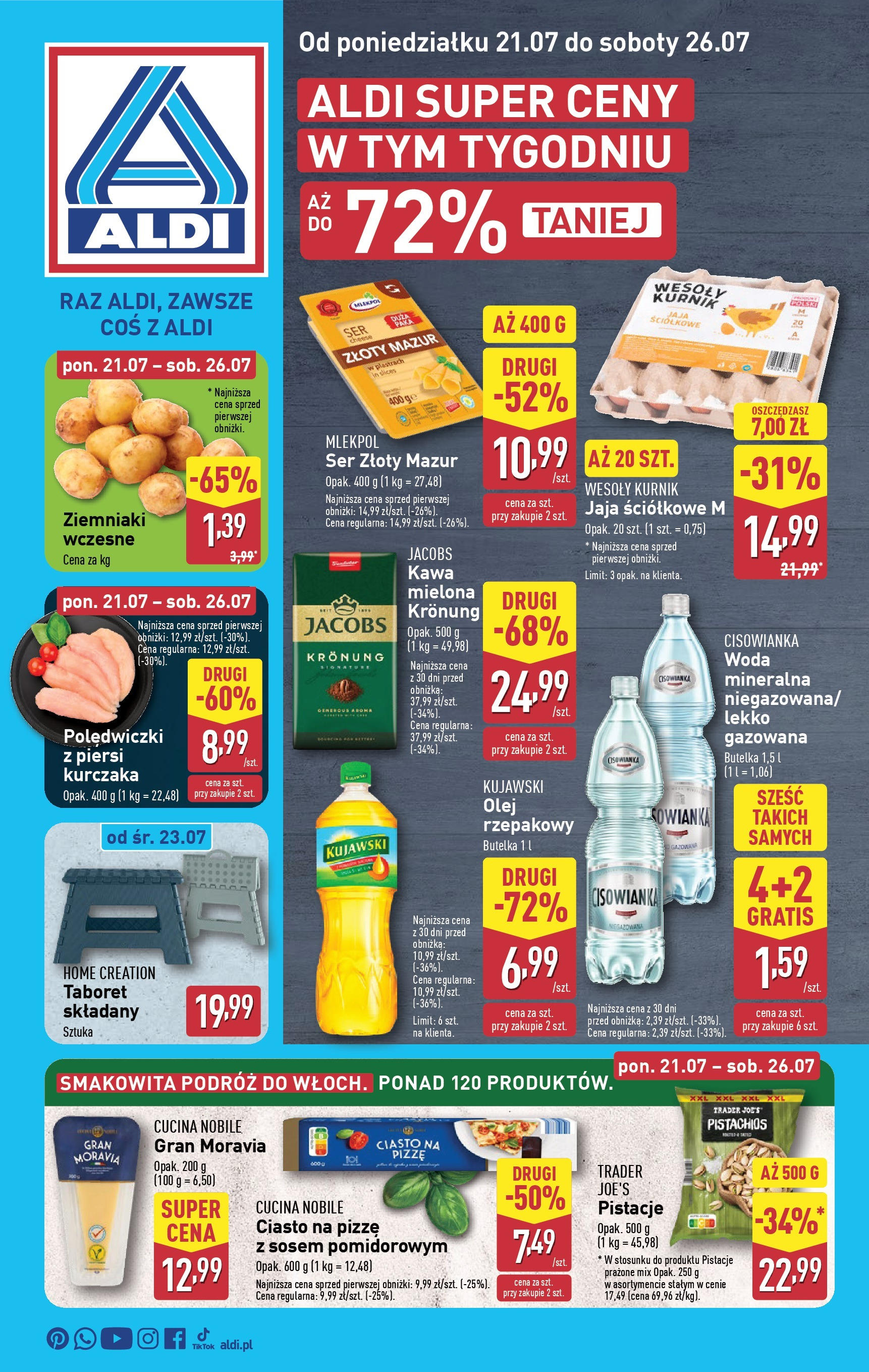 Aldi Gazetka ważna od  21.07.2025 do 26.07.2025 strona 1