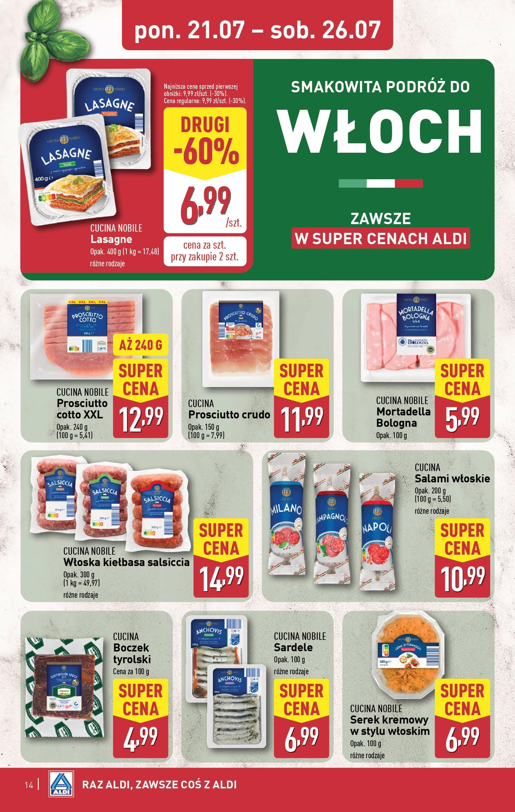 Aldi Gazetka ważna od  21.07.2025 do 26.07.2025 strona 14