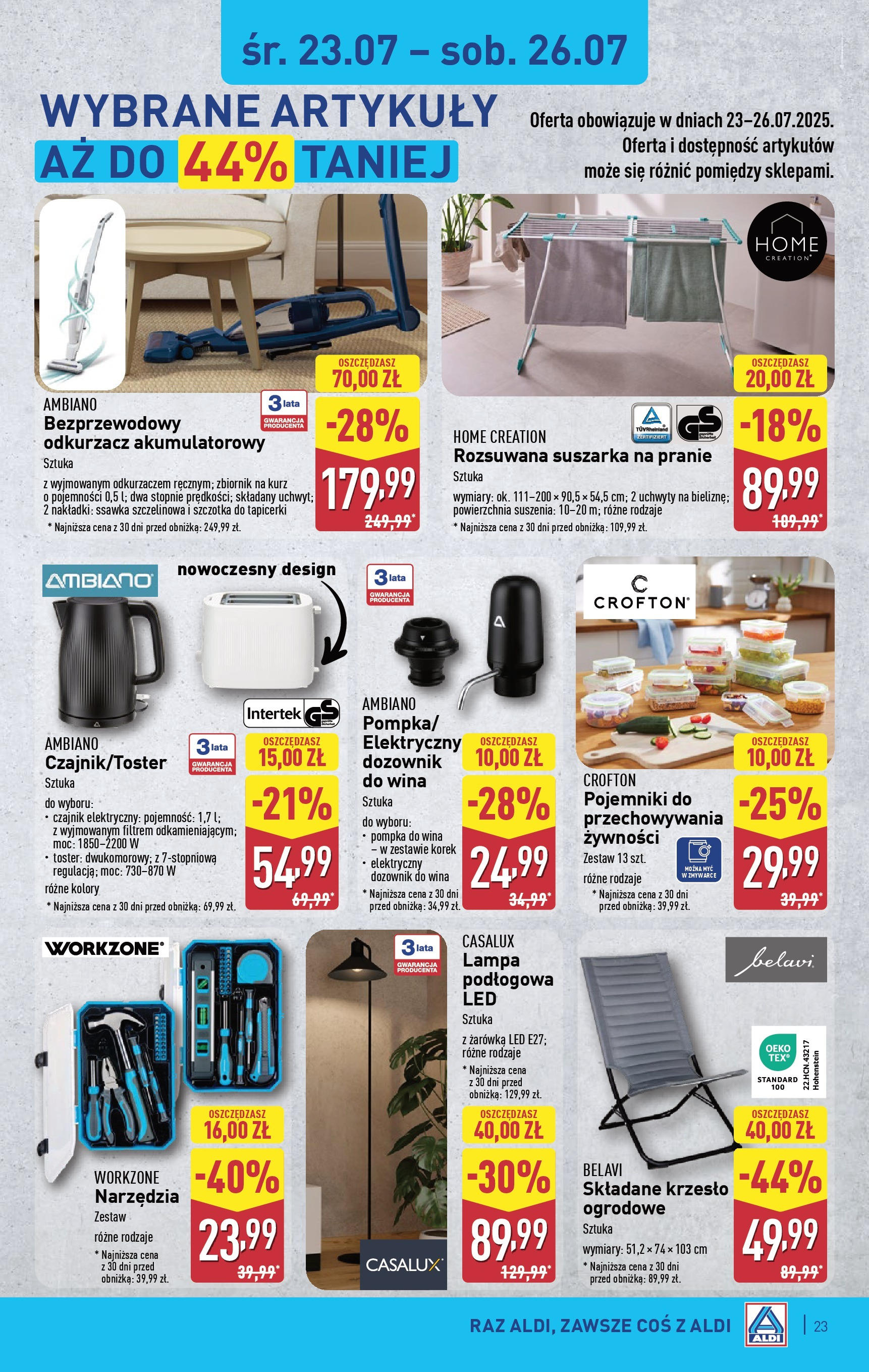Aldi Gazetka ważna od  21.07.2025 do 26.07.2025 strona 23