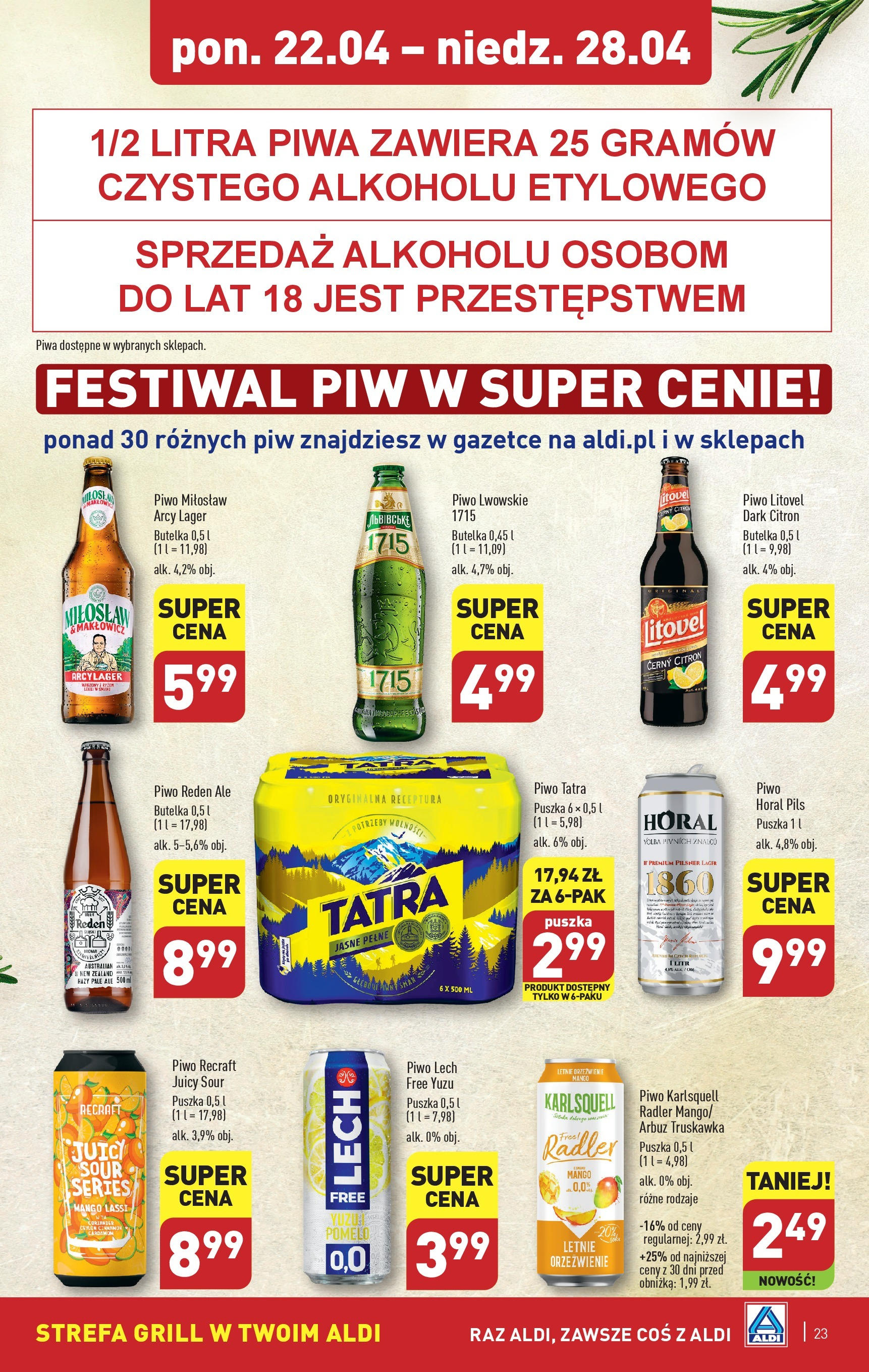 Aldi Gazetka ważna od 22.04.2024 do 28.04.2024 strona 19