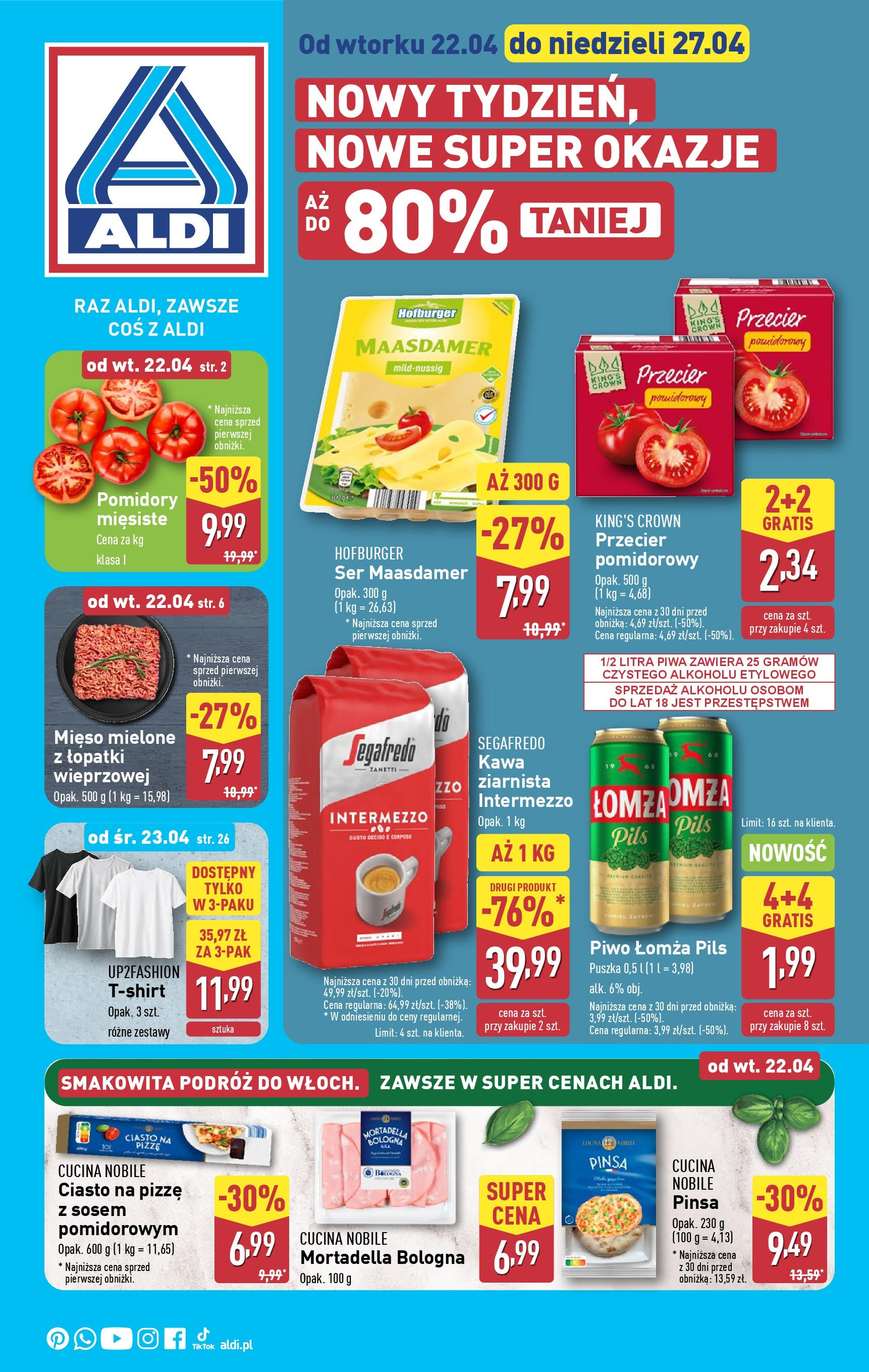 Aldi Gazetka ważna od 22.04.2025 do 27.04.2025 strona 1