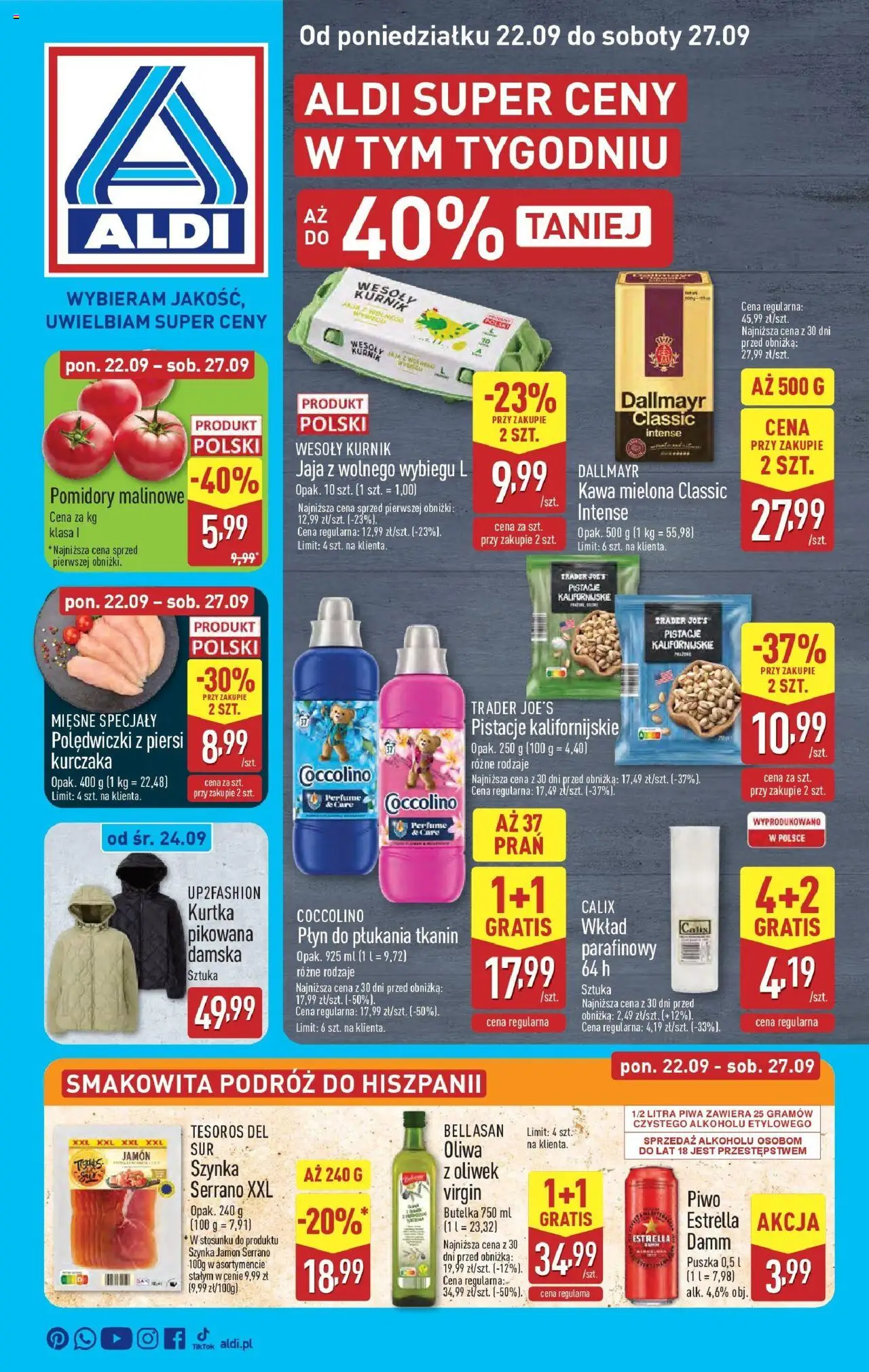 Aldi Gazetka ważna od 22.09.2025 do  27.09.2025 strona 1