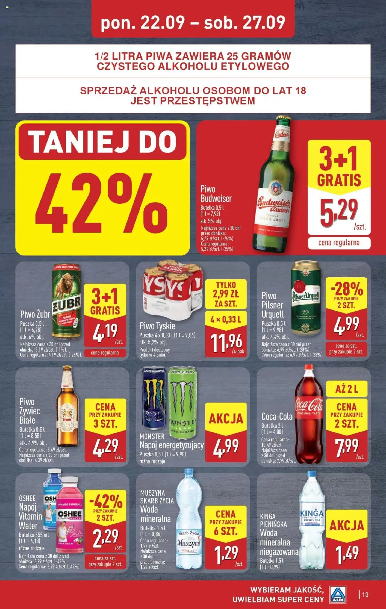 Aldi Gazetka ważna od 22.09.2025 do  27.09.2025 strona 13