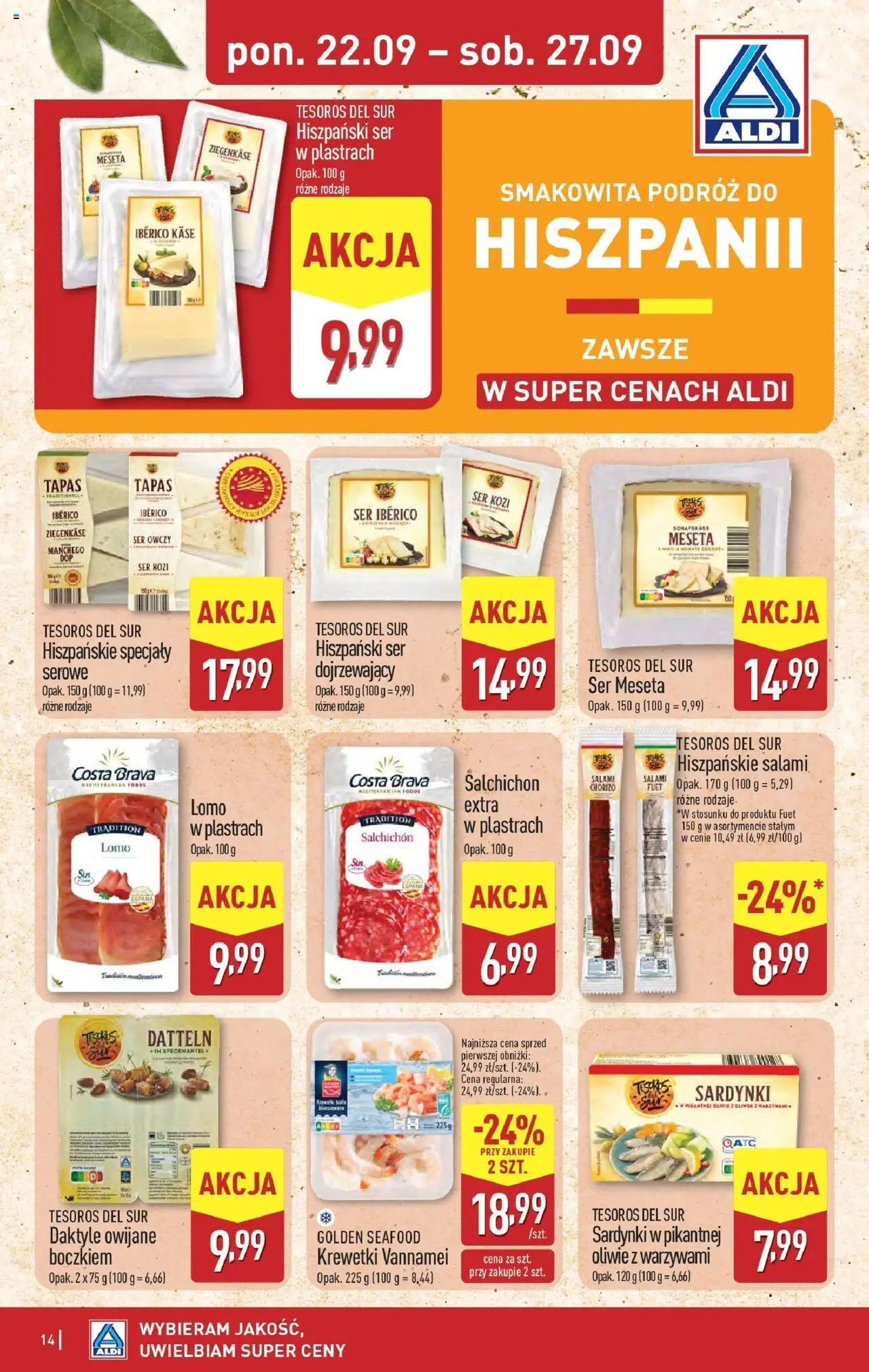 Aldi Gazetka ważna od 22.09.2025 do  27.09.2025 strona 14