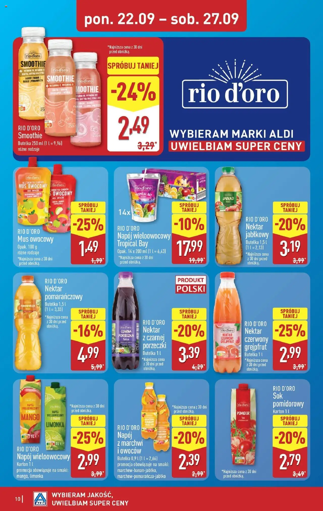 Aldi Gazetka ważna od 22.09.2025 do  27.09.2025 strona 10
