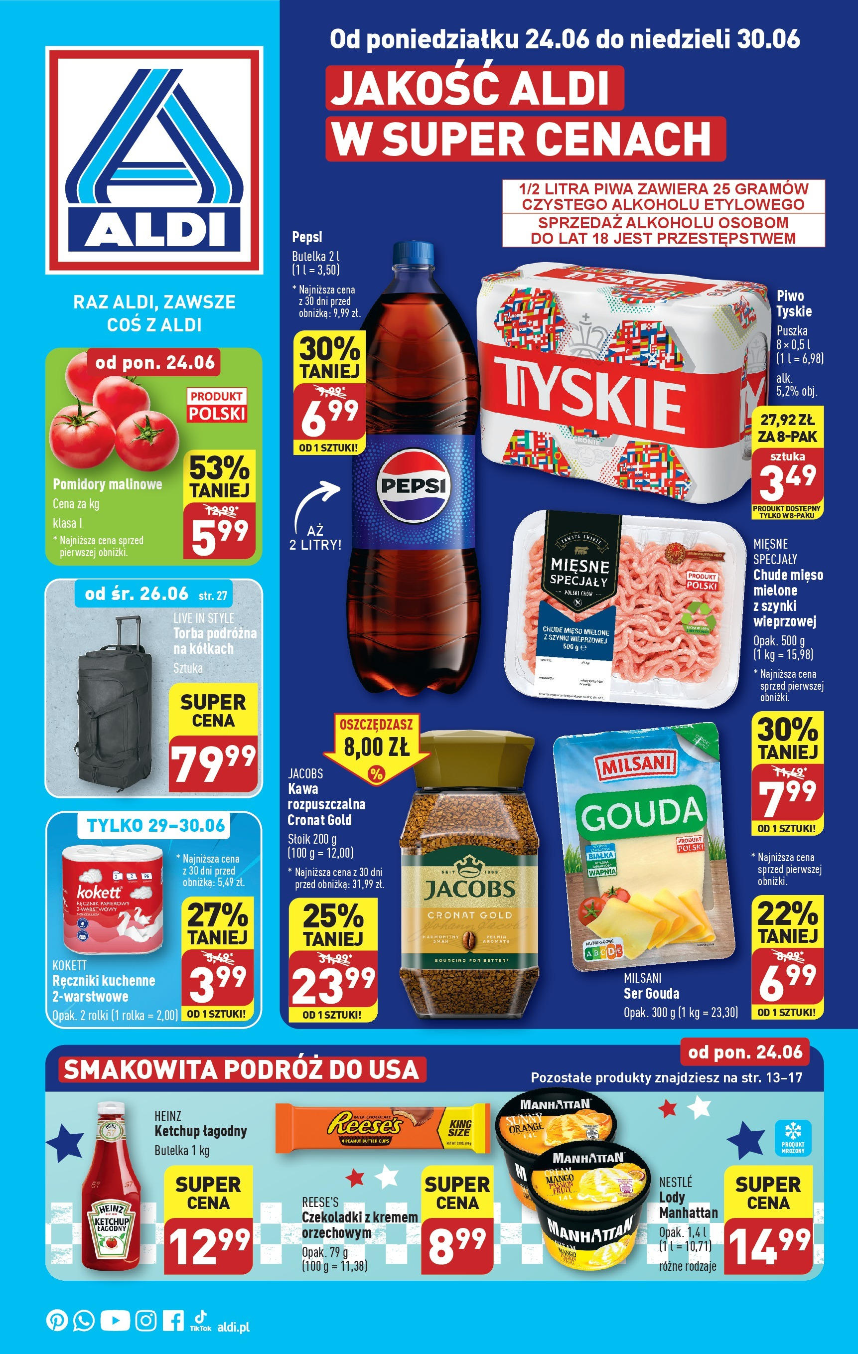 Aldi Gazetka ważna od 24.06.2024 do 30.06.2024 strona 1
