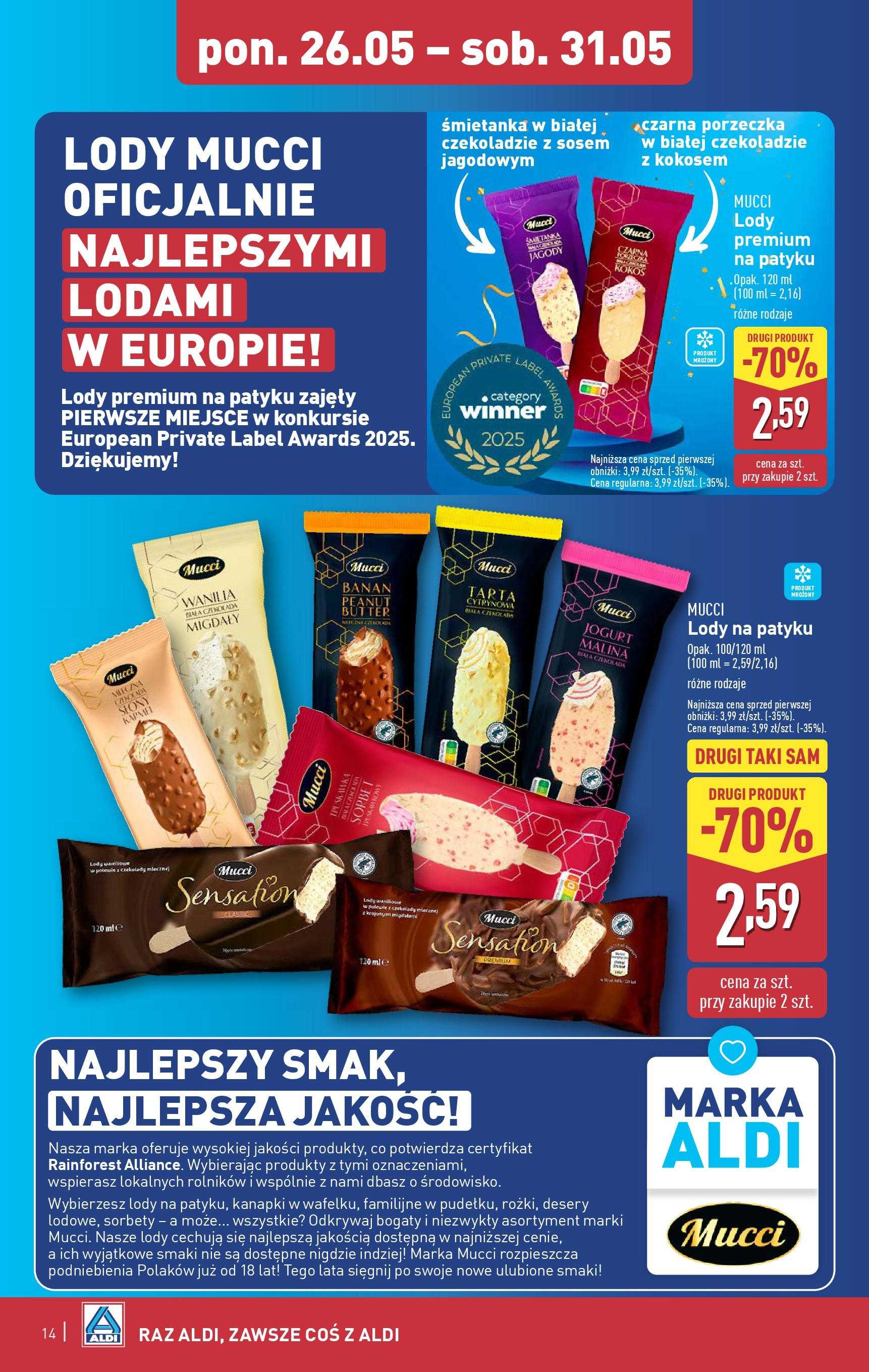 Aldi Gazetka ważna od 26.05.2025 do 31.05.2025 strona 14