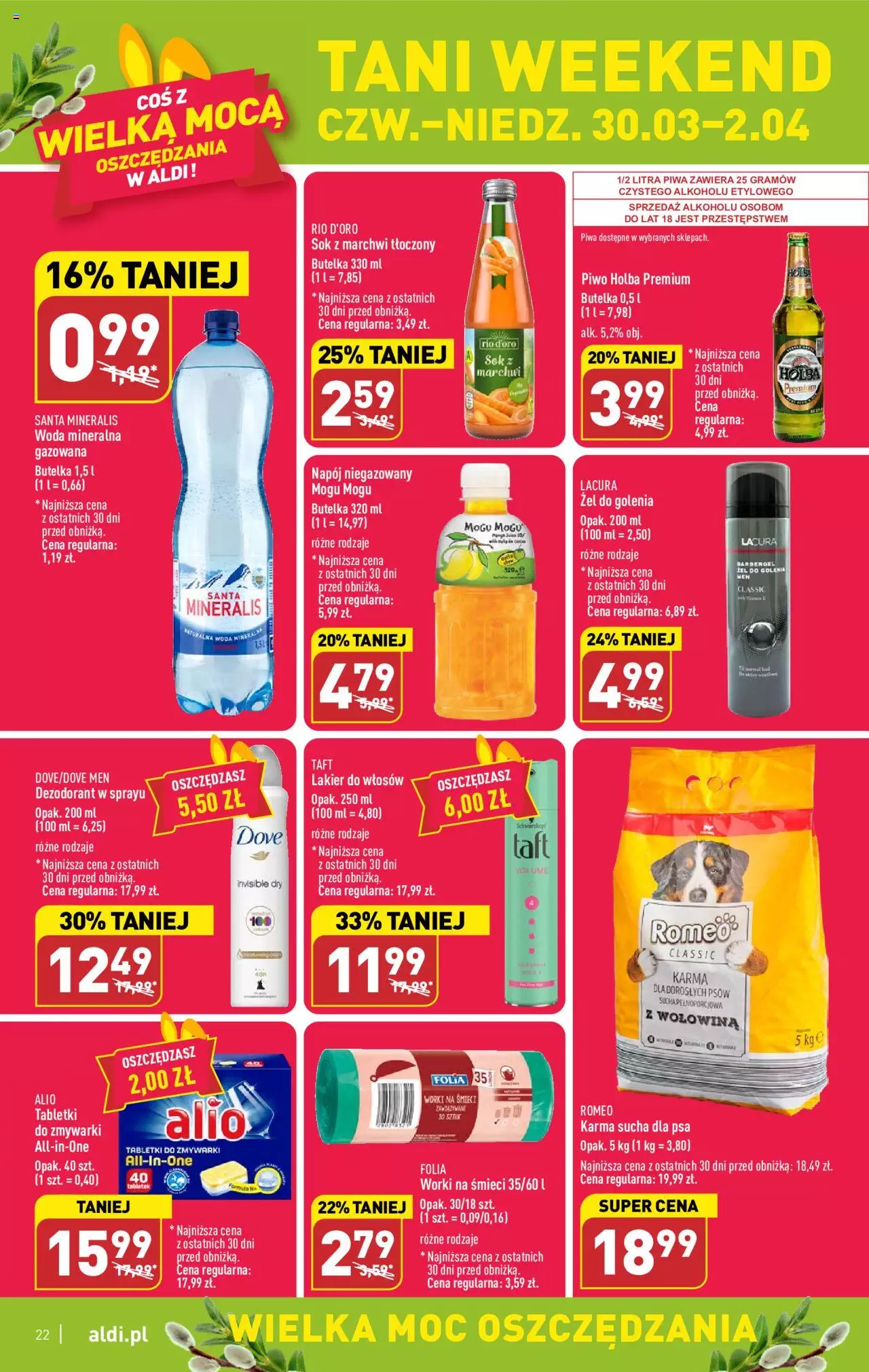 Aldi Gazetka ważna od 27.03.2023 do 02.04.2023 strona 22