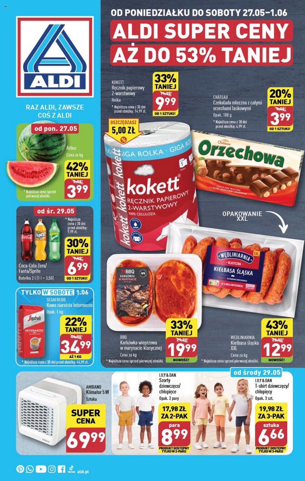 Aldi Gazetka ważna od 27.05.2024 do 01.06.2024 strona 1
