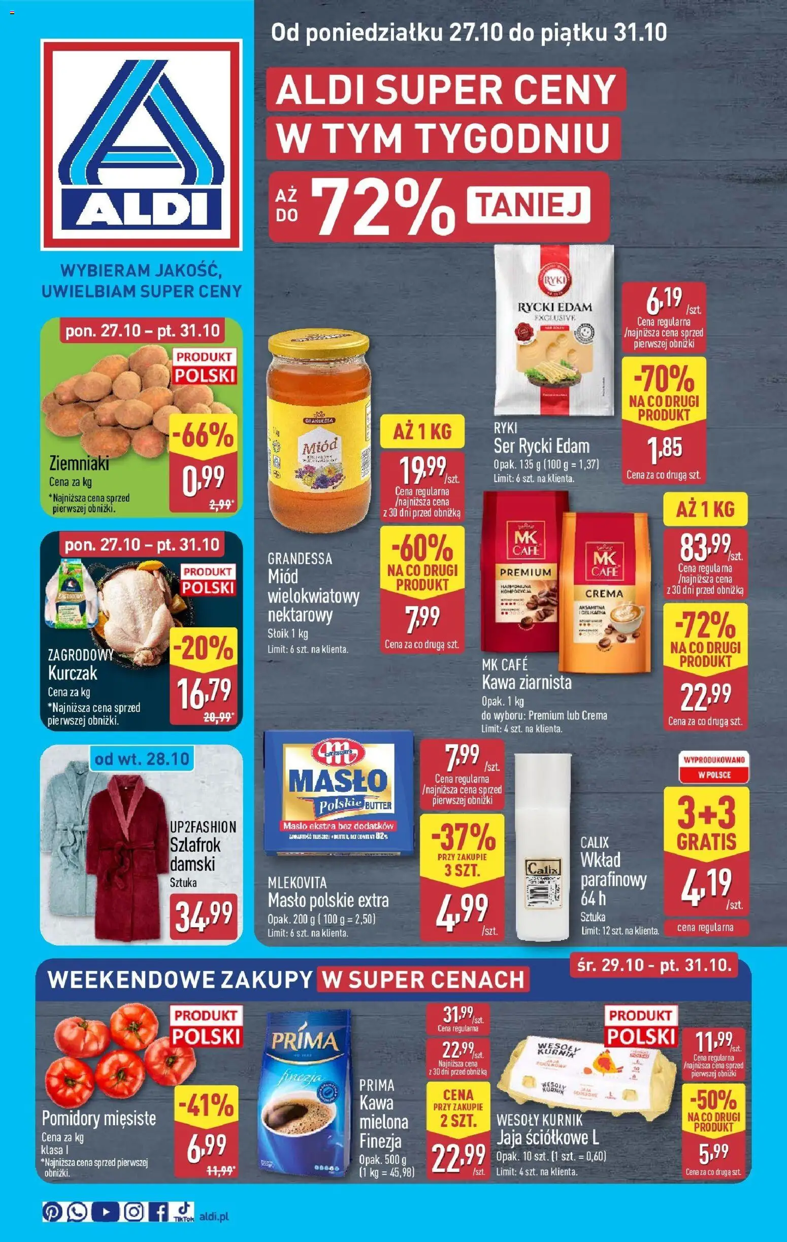 Aldi Gazetka ważna od 27.10.2025 do 31.10.2025 strona 1