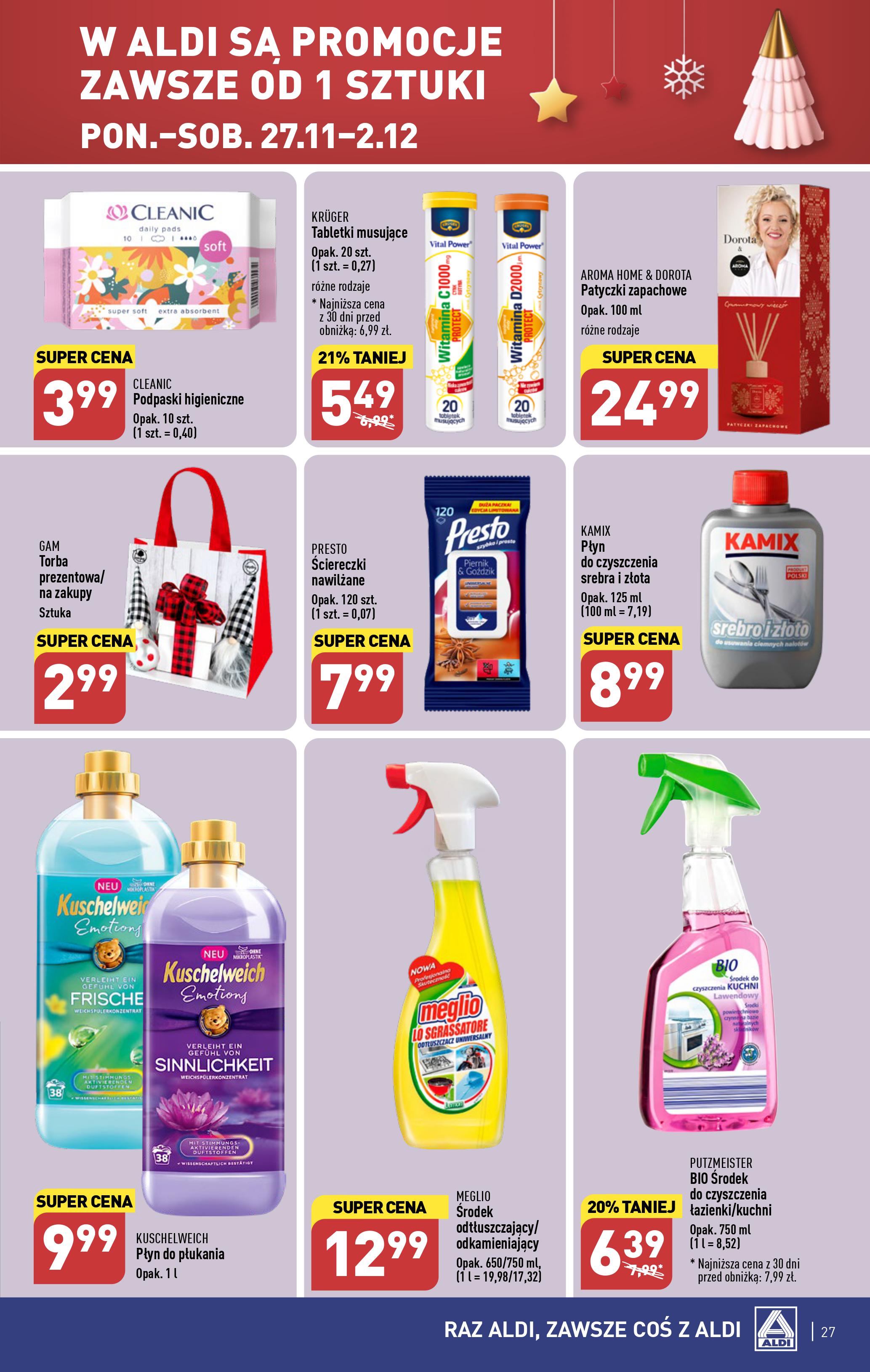 Aldi gazetka ważna od 27.11.2023 do 02.12.2023 strona 27
