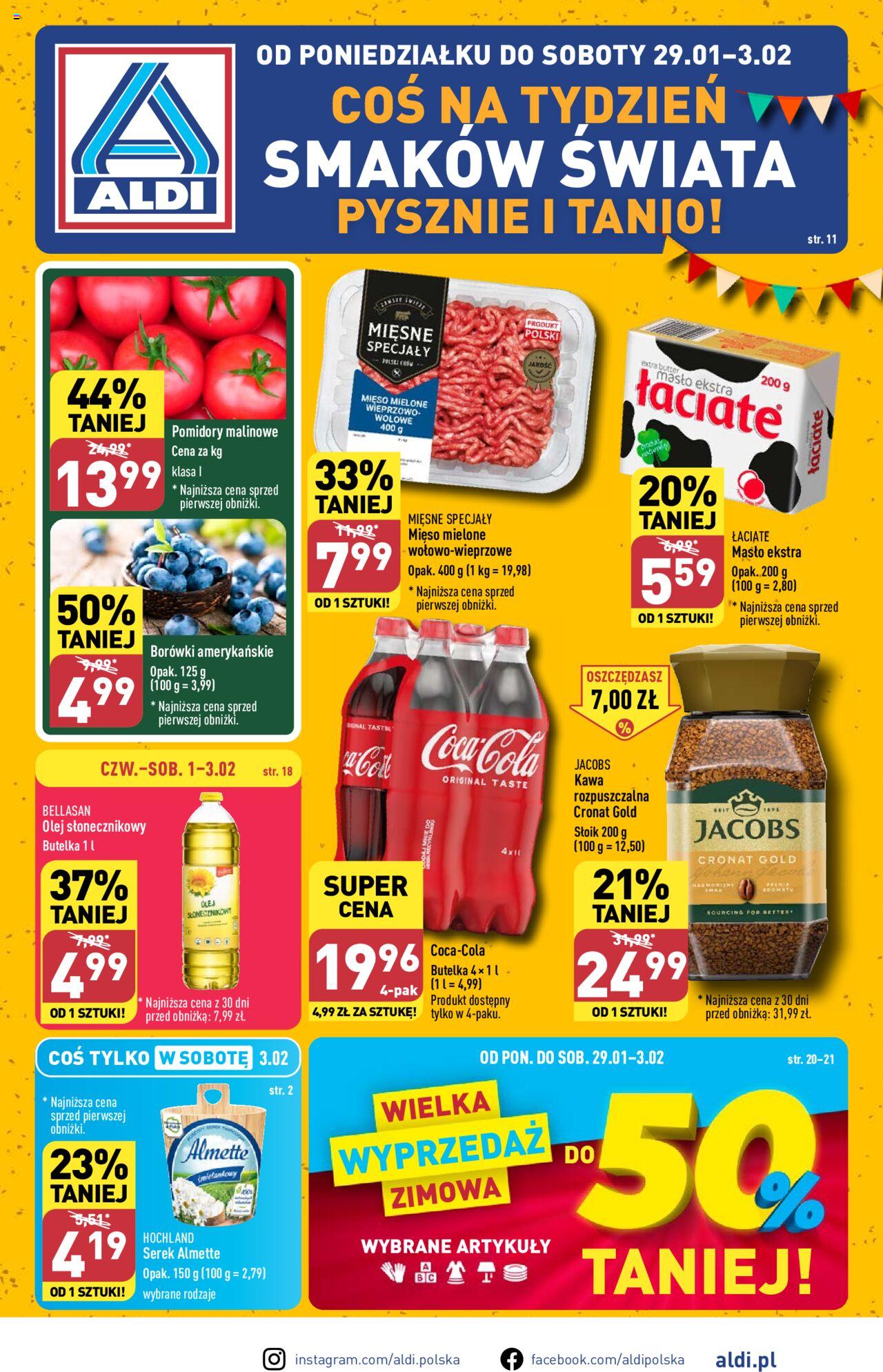 Aldi Gazetka ważna od 28.01.2024 do 31.01.2024 strona 1