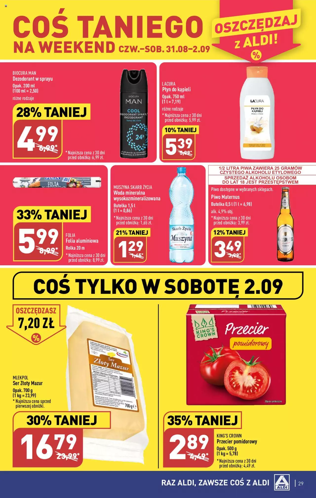 Aldi Gazetka ważna od 28.08.2023 do 02.09.2023 strona 29