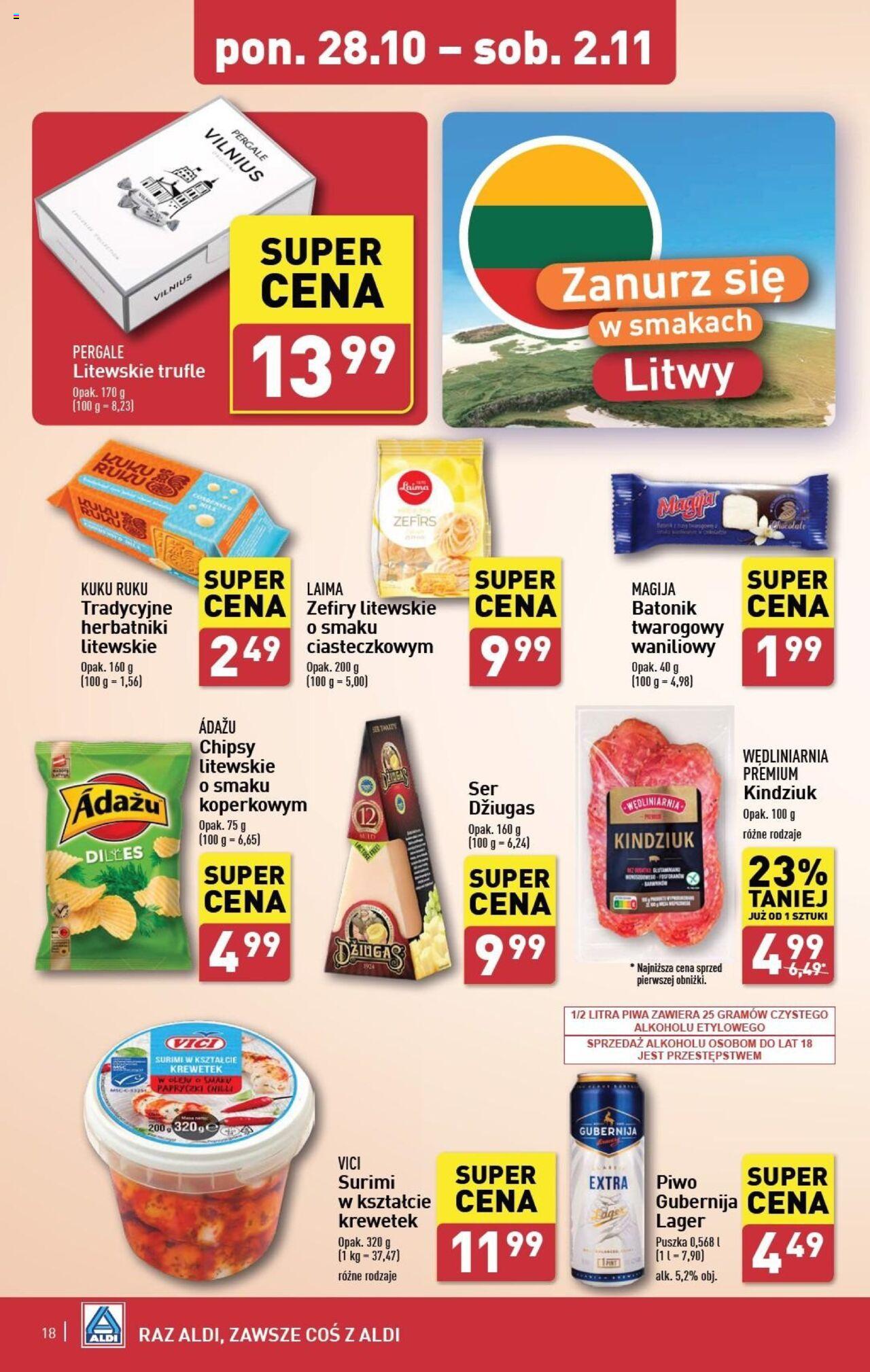 Aldi Gazetka ważna od 28.10.2024 do 02.11.2024 strona 18