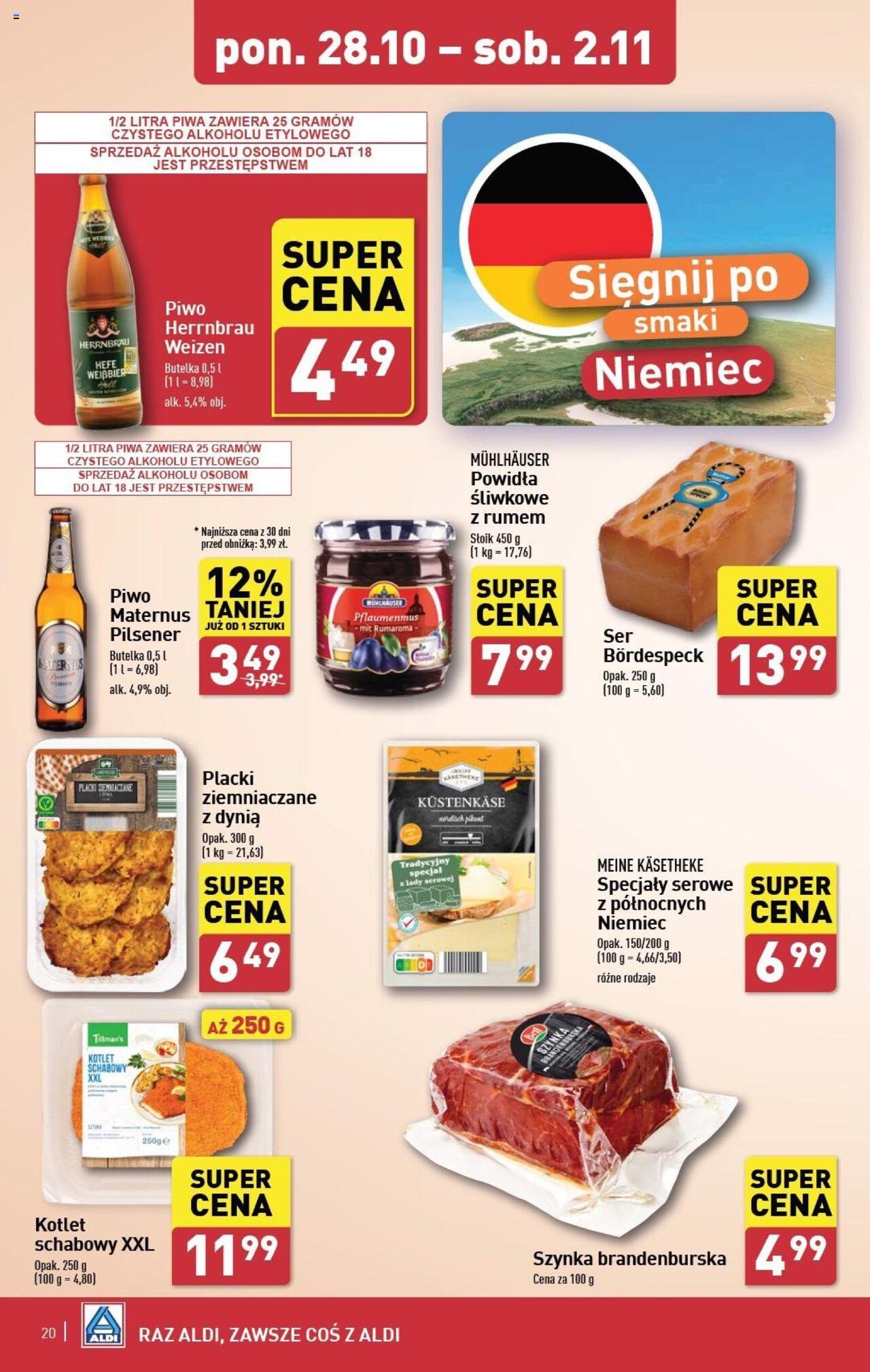 Aldi Gazetka ważna od 28.10.2024 do 02.11.2024 strona 20