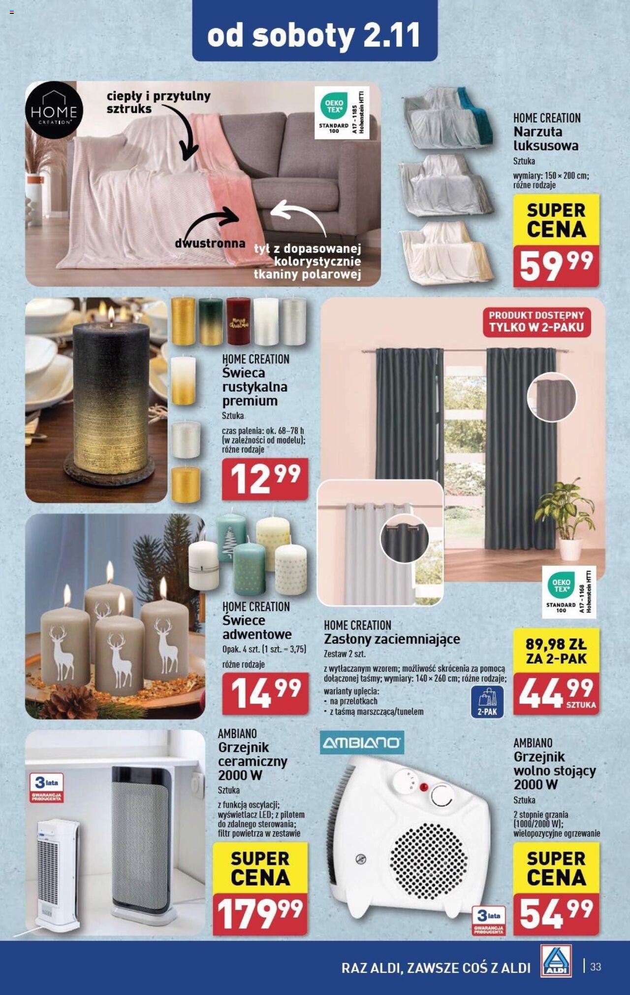 Aldi Gazetka ważna od 28.10.2024 do 02.11.2024 strona 33