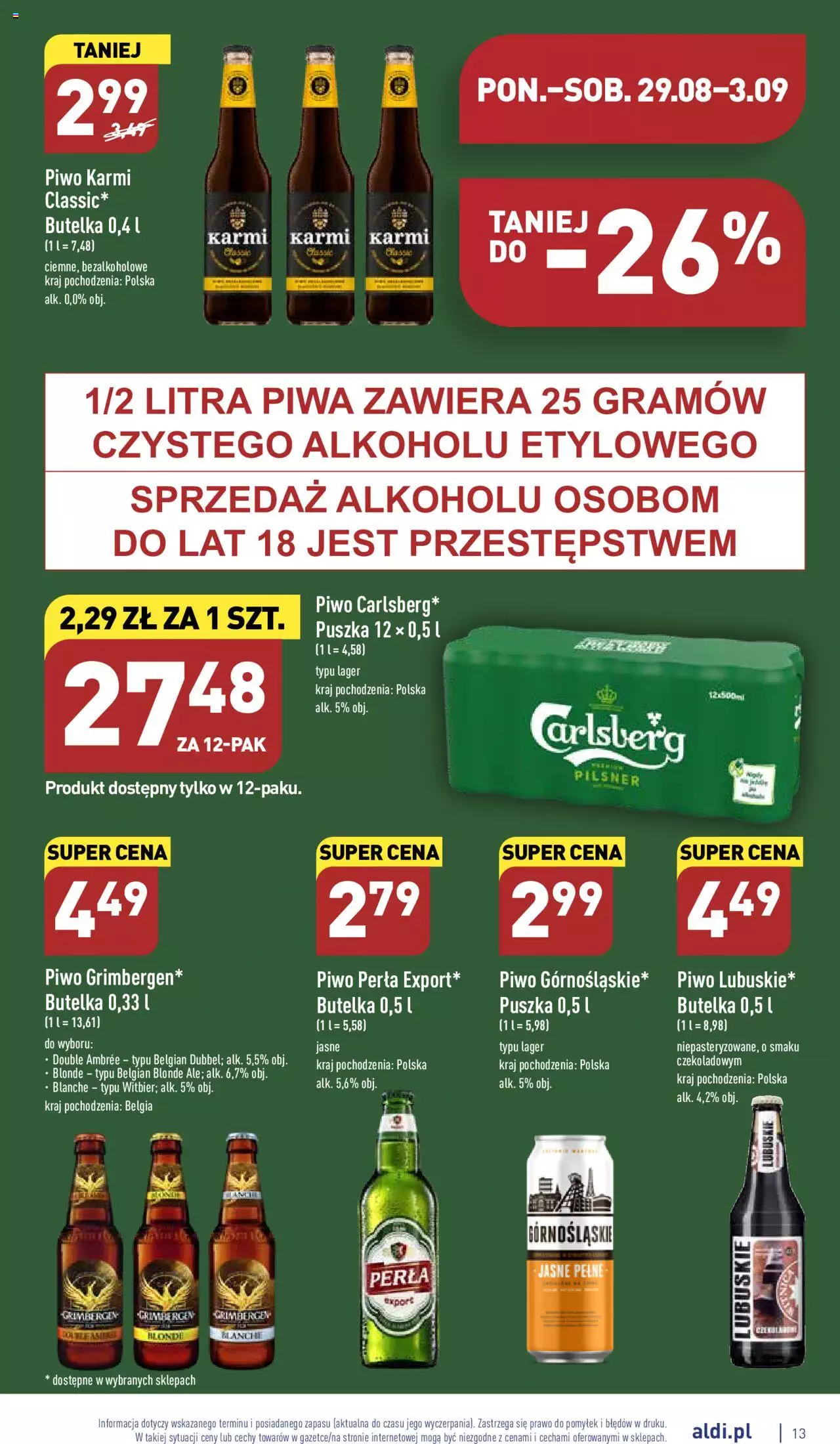 Aldi gazetka ważna od 29.08.2022 do 03.09.2022 strona 13