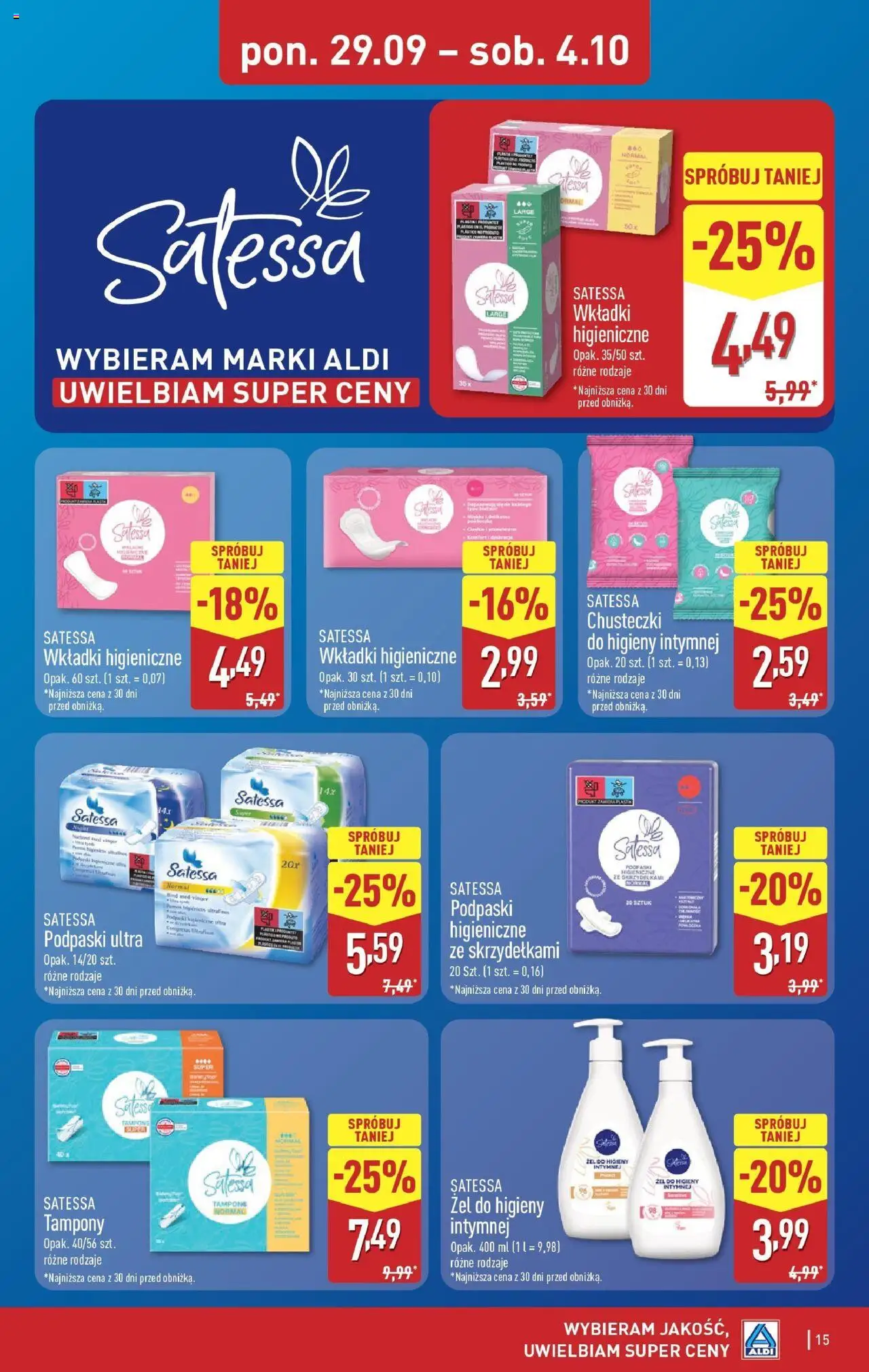 Aldi Gazetka ważna od 29.09.2025 do 04.10.2025 strona 15