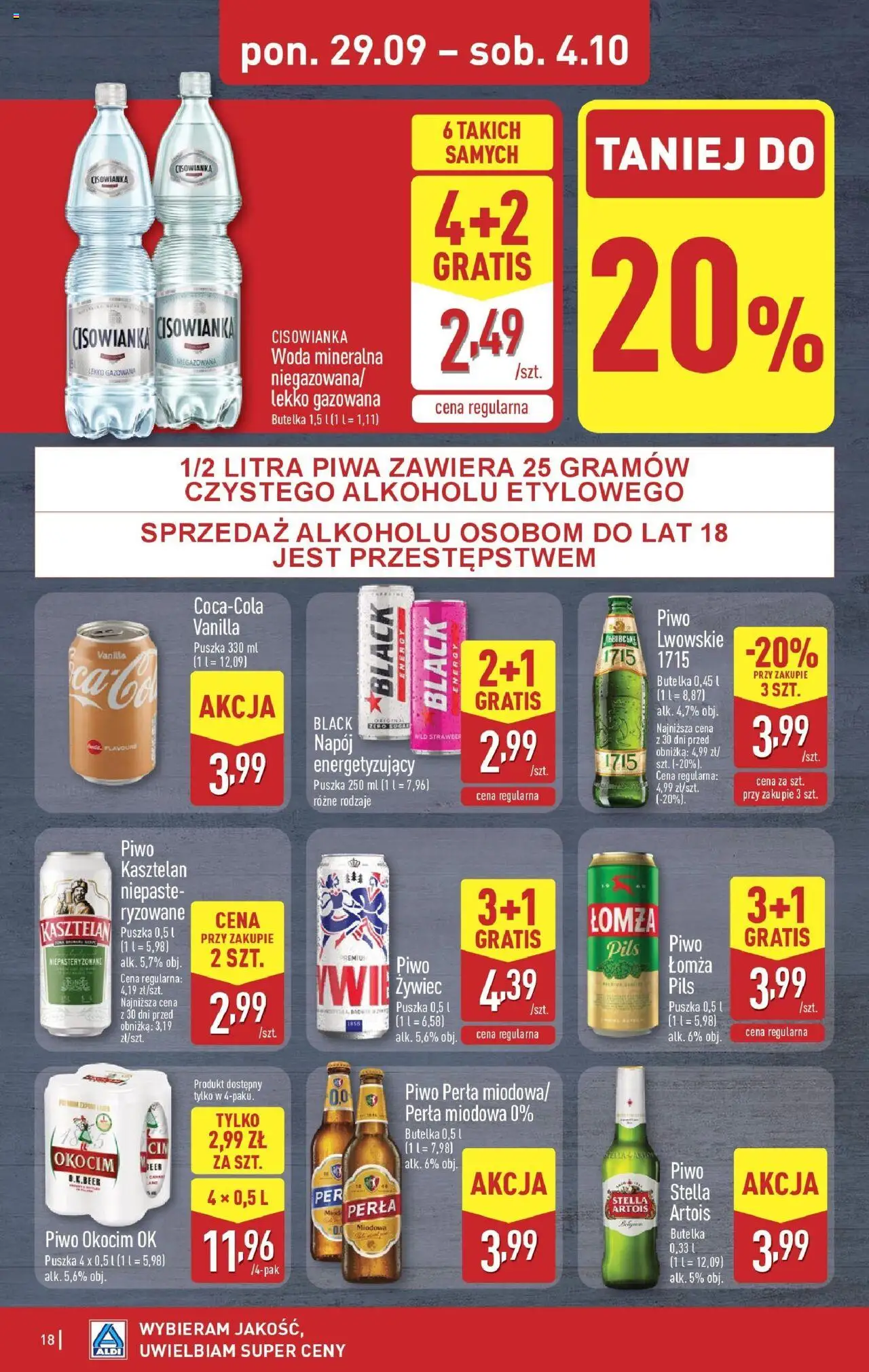 Aldi Gazetka ważna od 29.09.2025 do 04.10.2025 strona 18