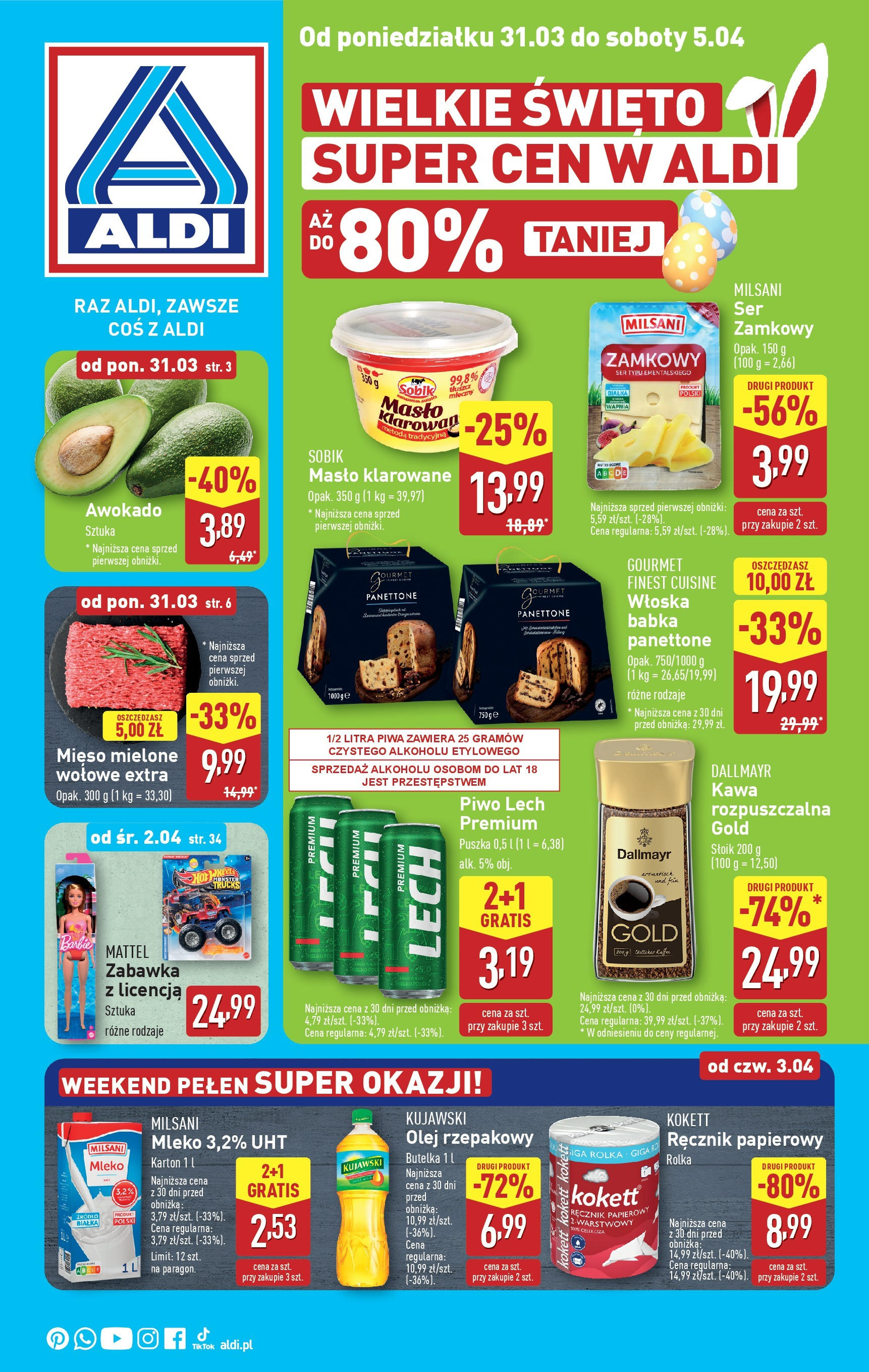 Aldi Gazetka ważna od 31.03.2025 do 05.04.2025 strona 1