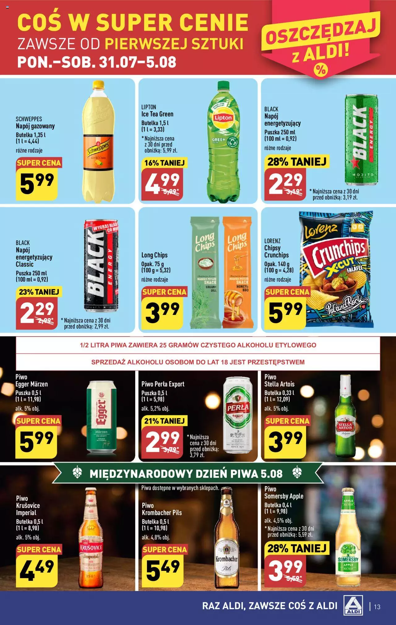 Aldi Gazetka ważna od  31.07.2023 do 05.08.2023 strona 13
