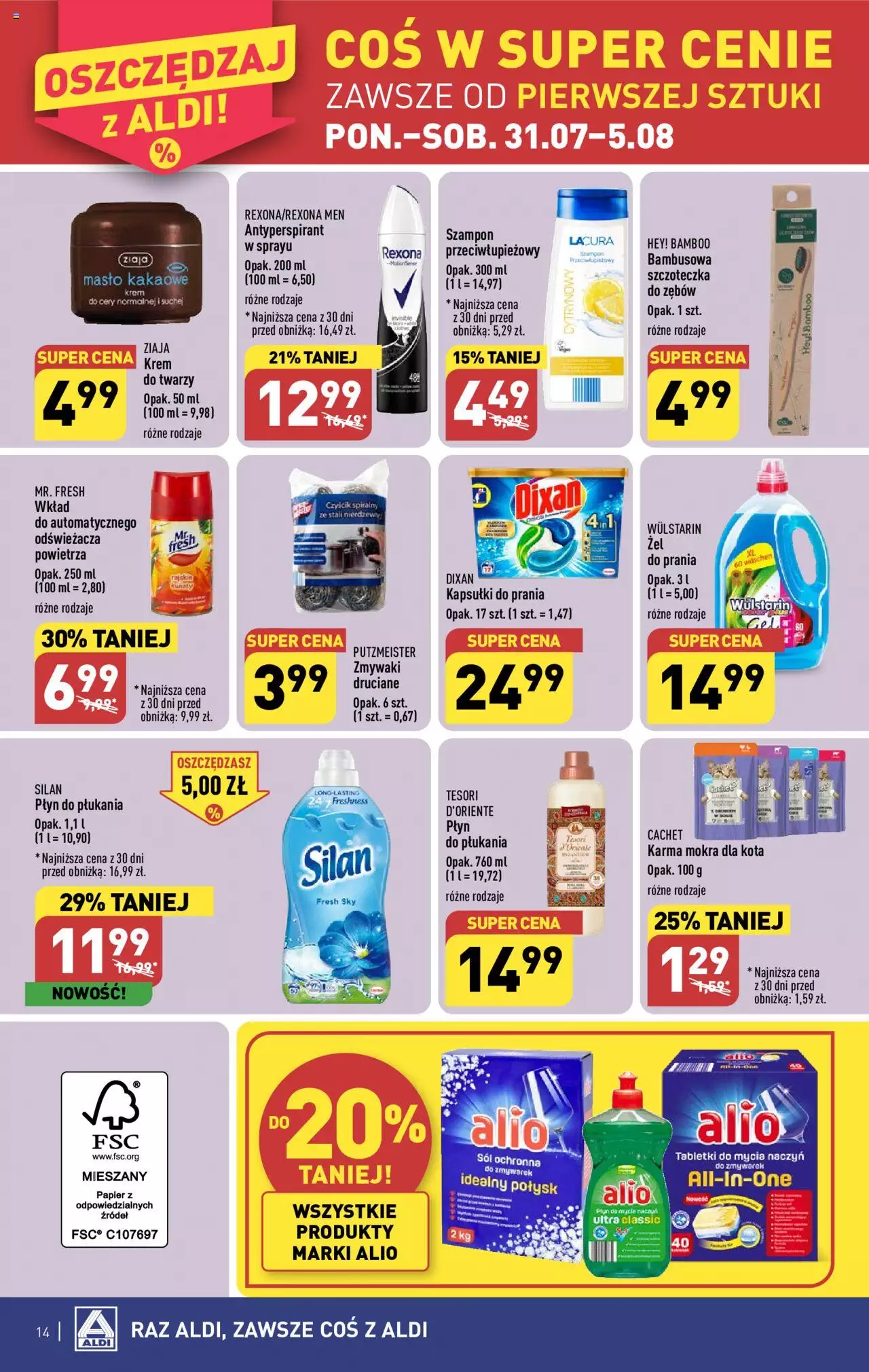 Aldi Gazetka ważna od  31.07.2023 do 05.08.2023 strona 14