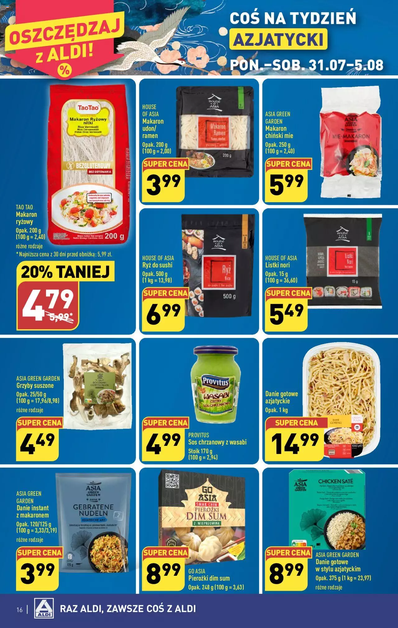 Aldi Gazetka ważna od  31.07.2023 do 05.08.2023 strona 16
