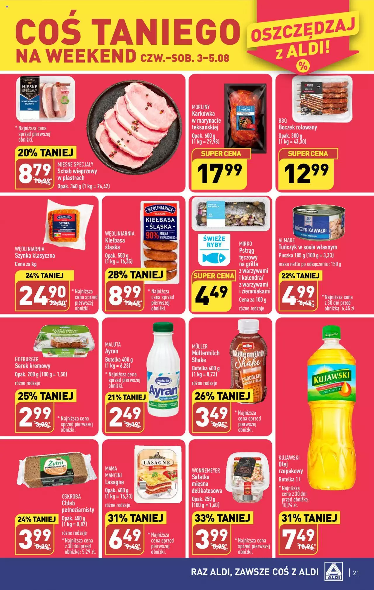 Aldi Gazetka ważna od  31.07.2023 do 05.08.2023 strona 21